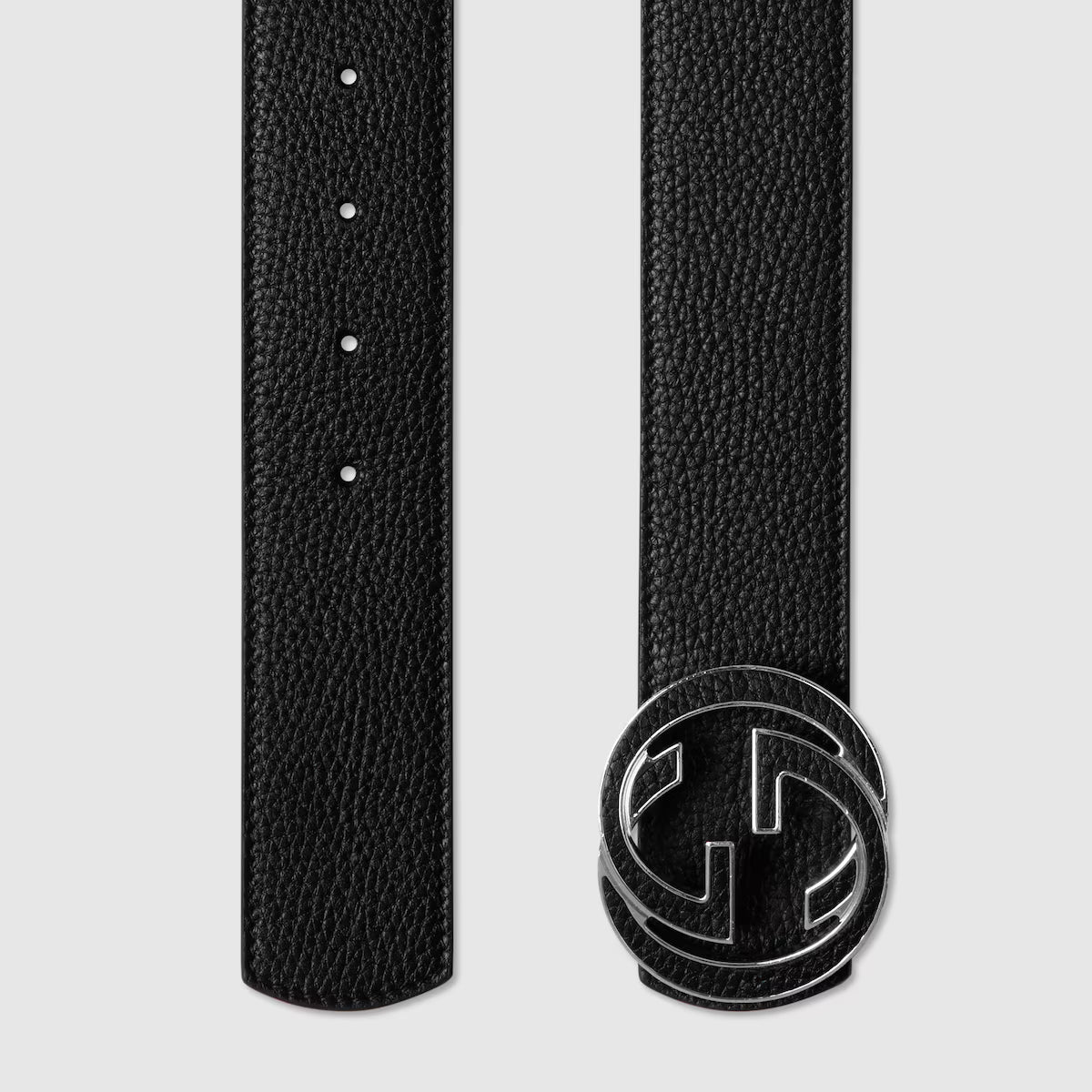 Men's Reversible belt with Interlocking G buckle 4cm width Gucci