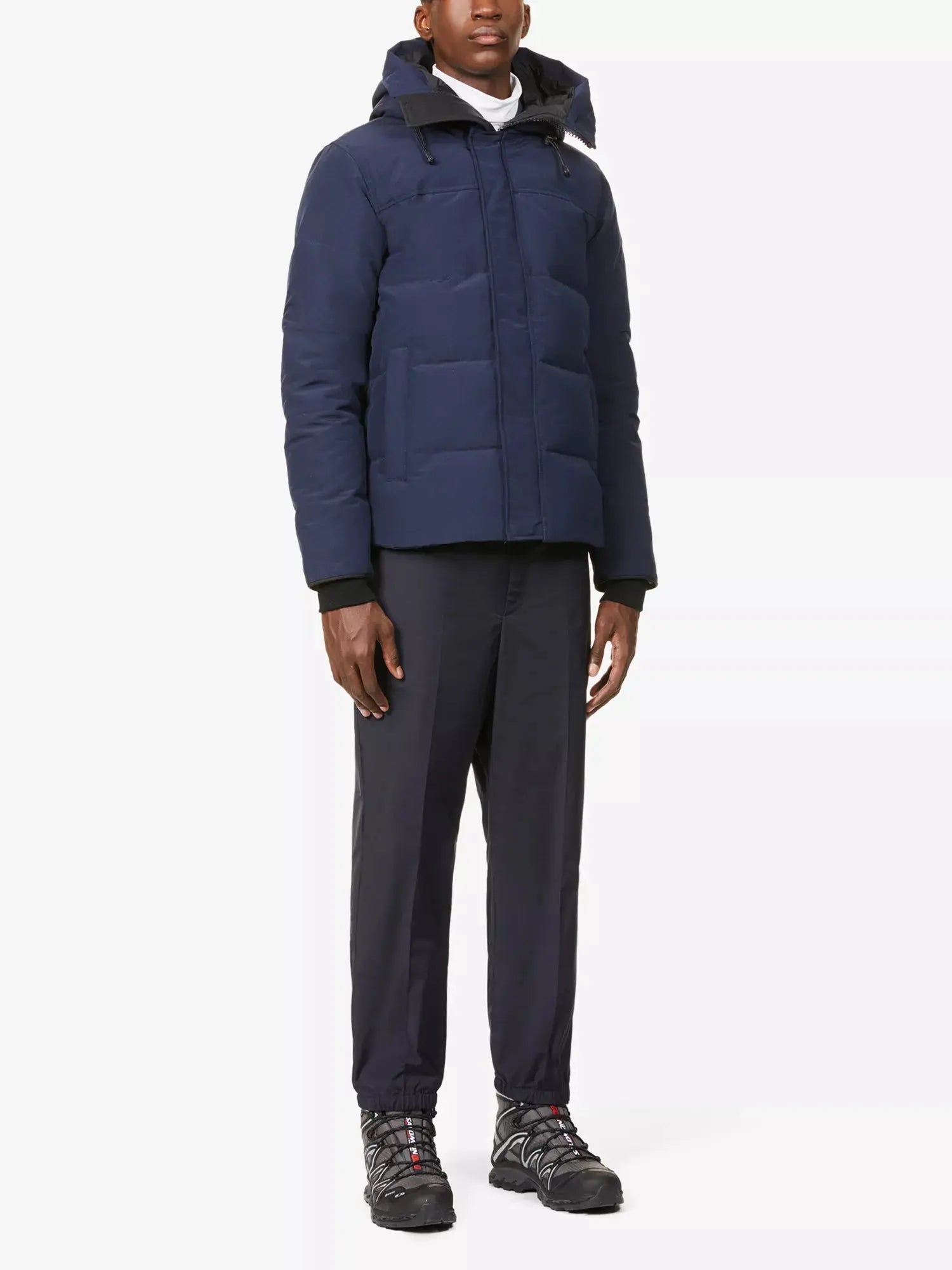 Men's Macmillan funnel-neck twill-down parka jacket Canada Goose