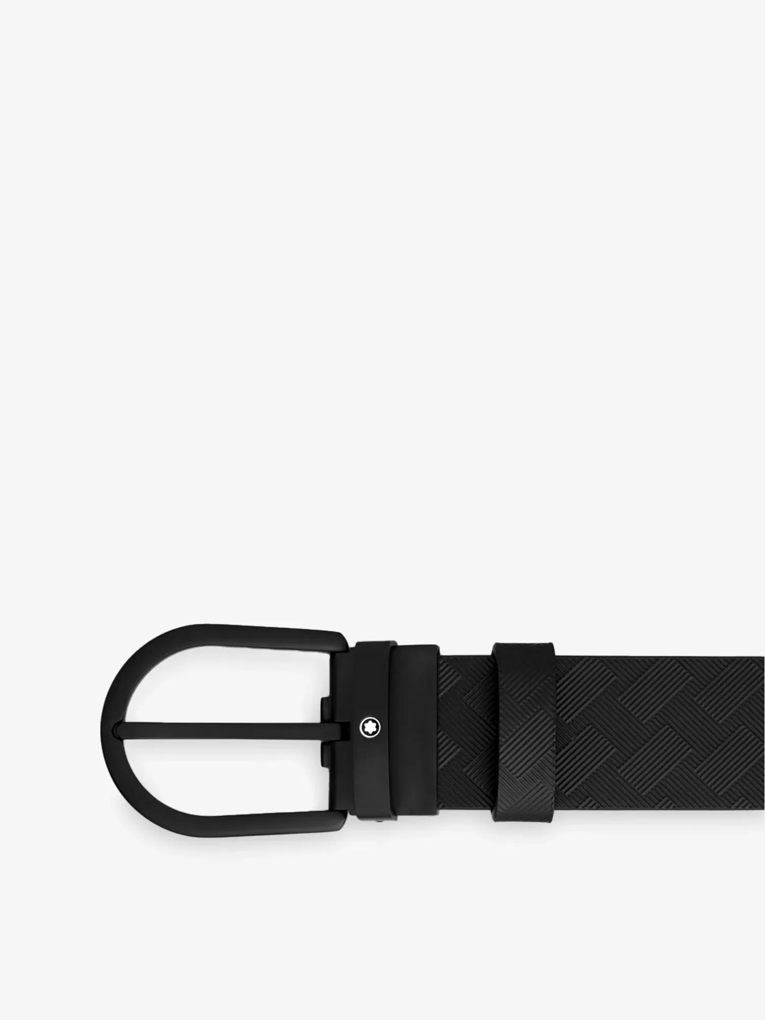Men's Horseshoe-Buckle Leather Belt Montblanc