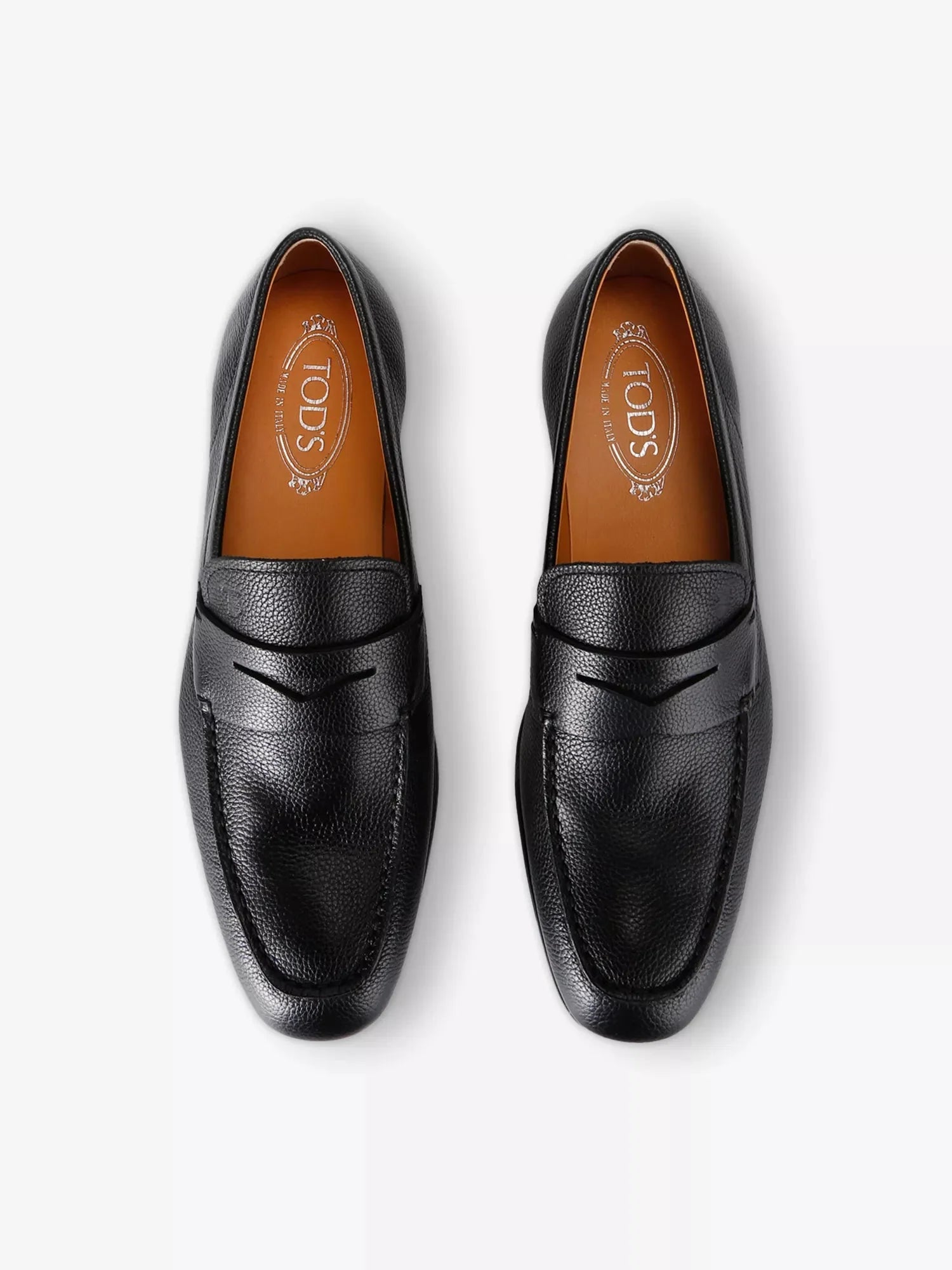 Men's Mocassino Grain 51B Grained-Leather Loafers Tod's