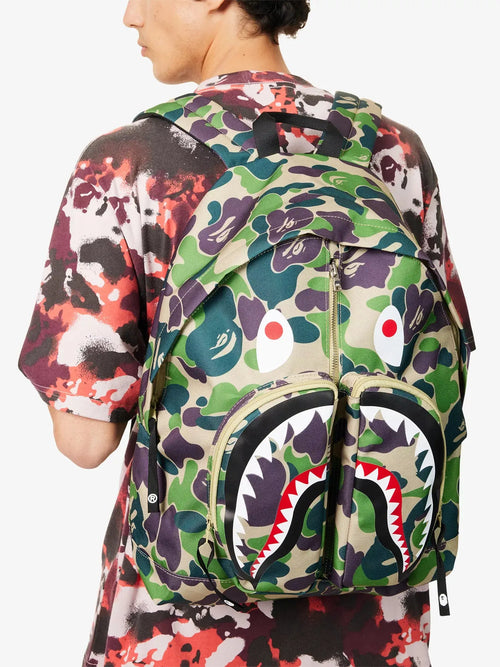 Men's ABC Camo Shark Woven Backpack A Bathing Ape