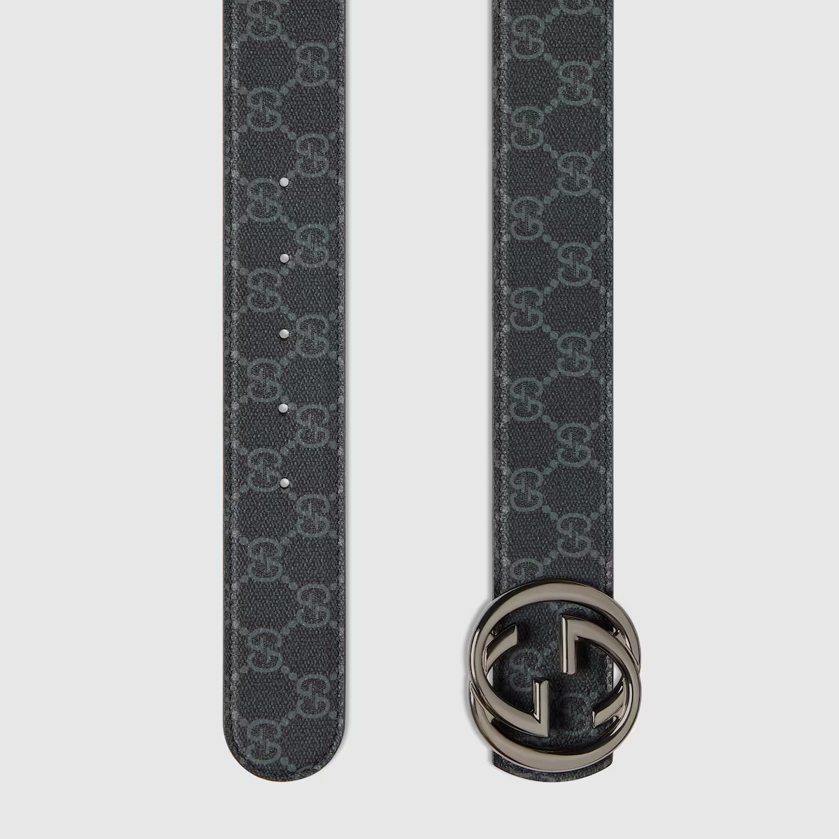 Men's Reversible belt with Interlocking G buckle 4cm width Gucci