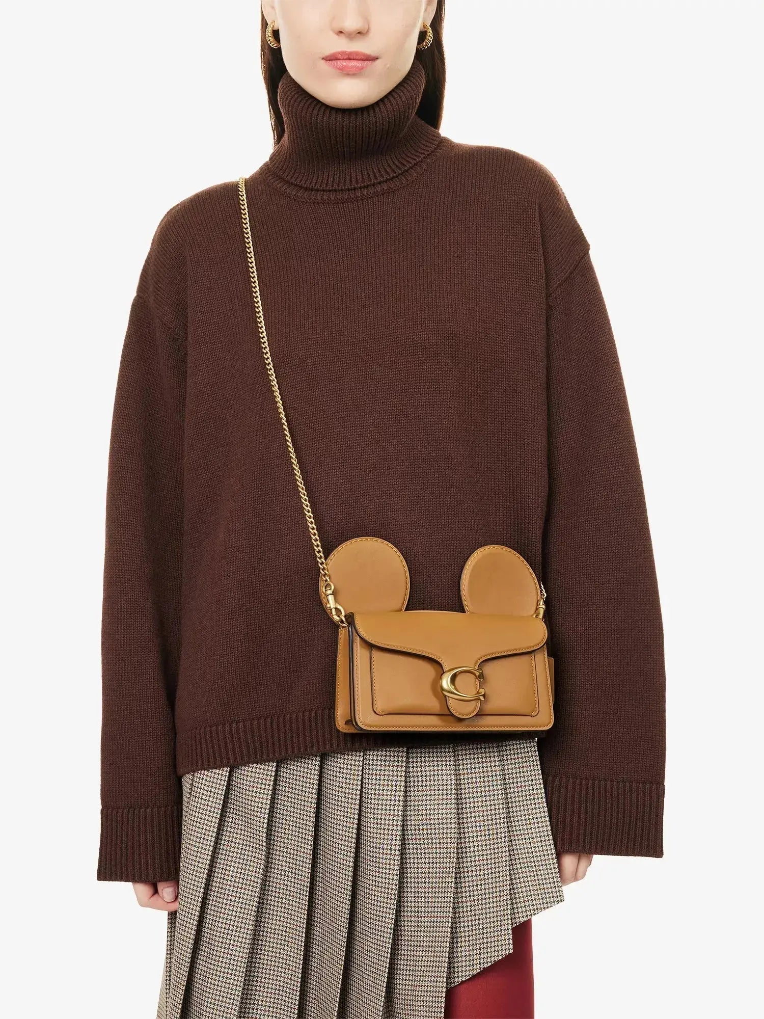Women's Disney x Coach Mickey Tabby Leather Cross Body Bag Coach