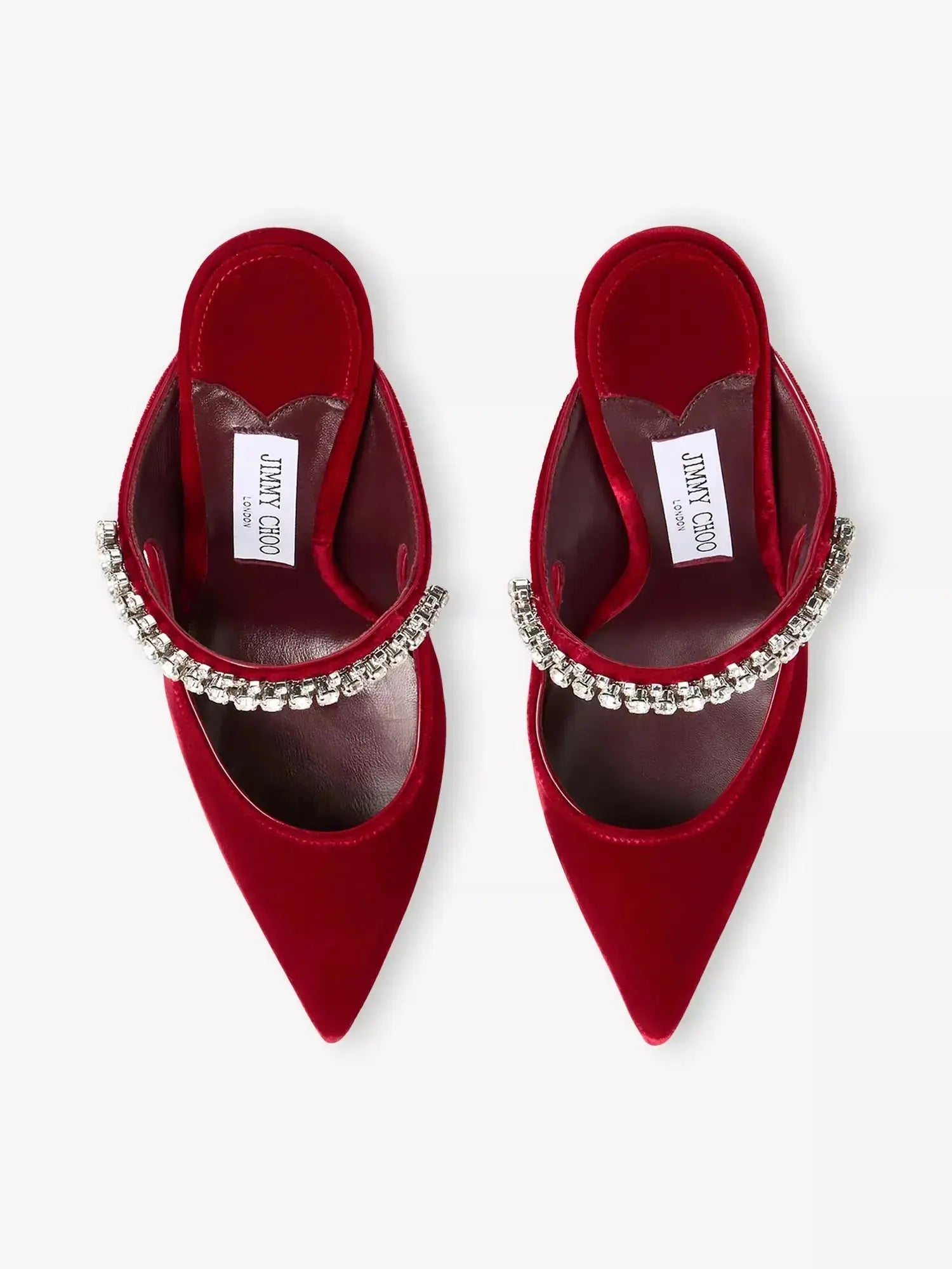 Women's Bing 100 Embellished Velvet Mules Jimmy Choo