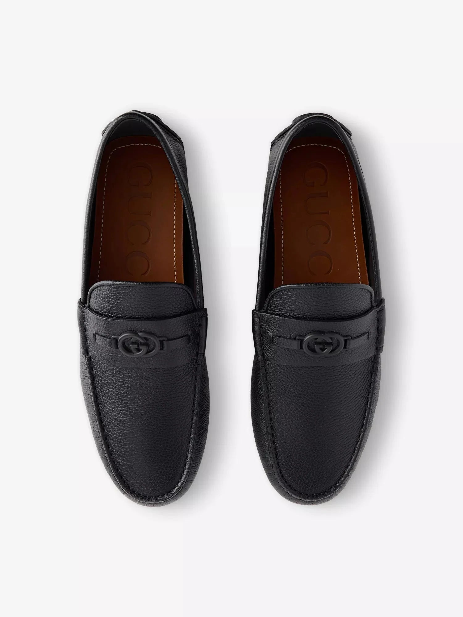 Men's GG Leather Driver Loafers Gucci