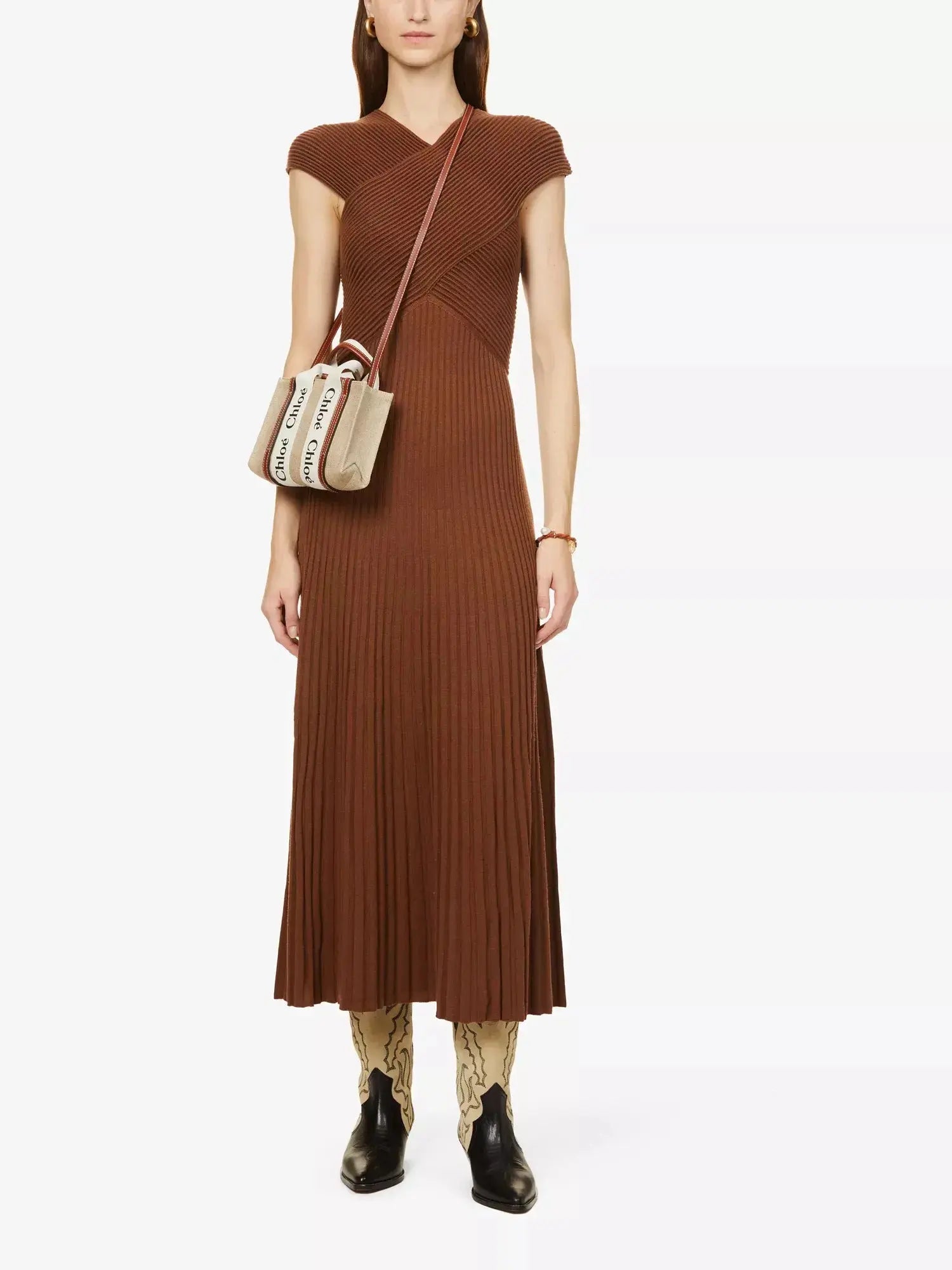 Women's Woody mini cotton-canvas tote bag Chloé