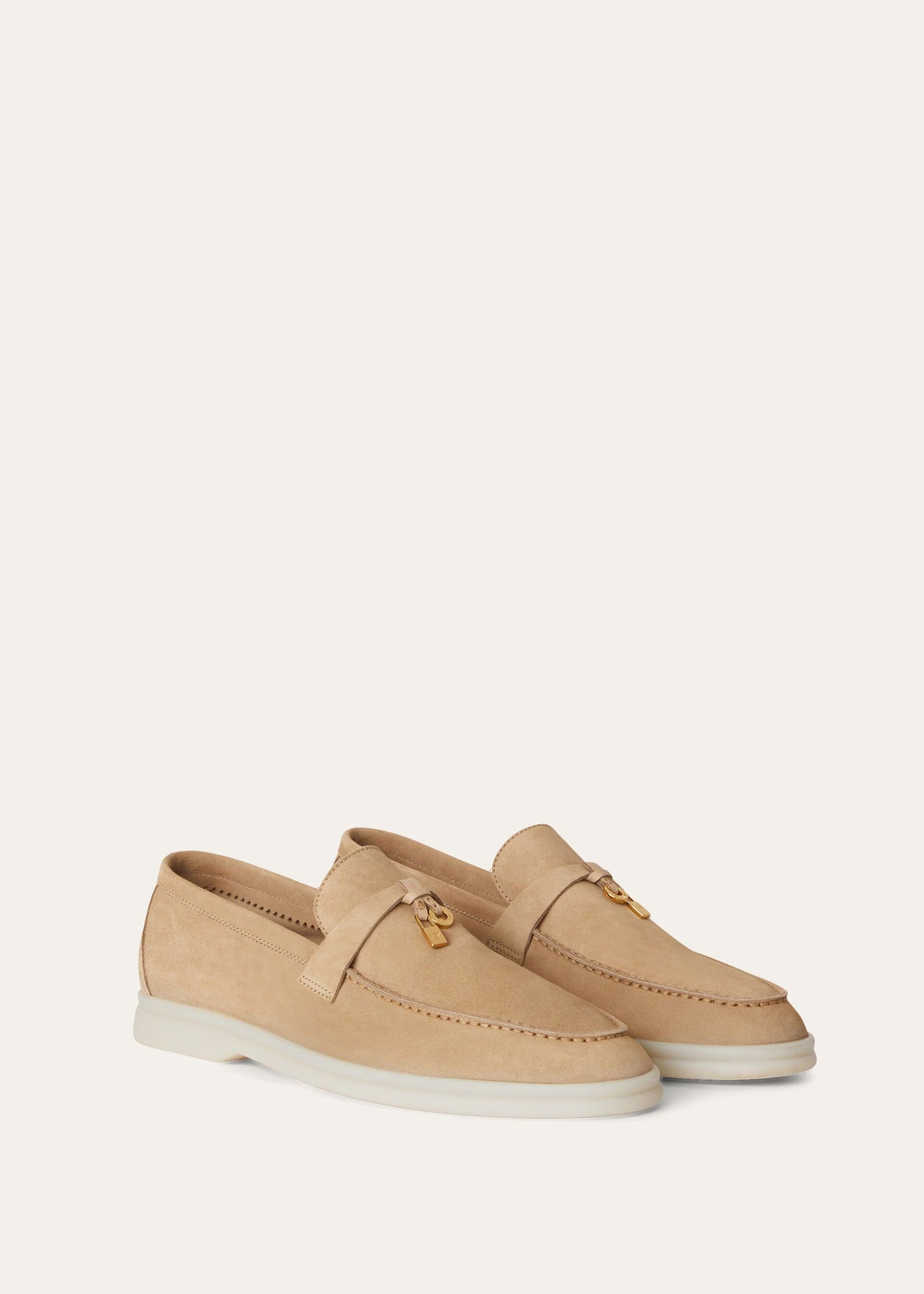 Loro Piana Women's Summer Charms Walk Loafer Sandstone Loro Piana