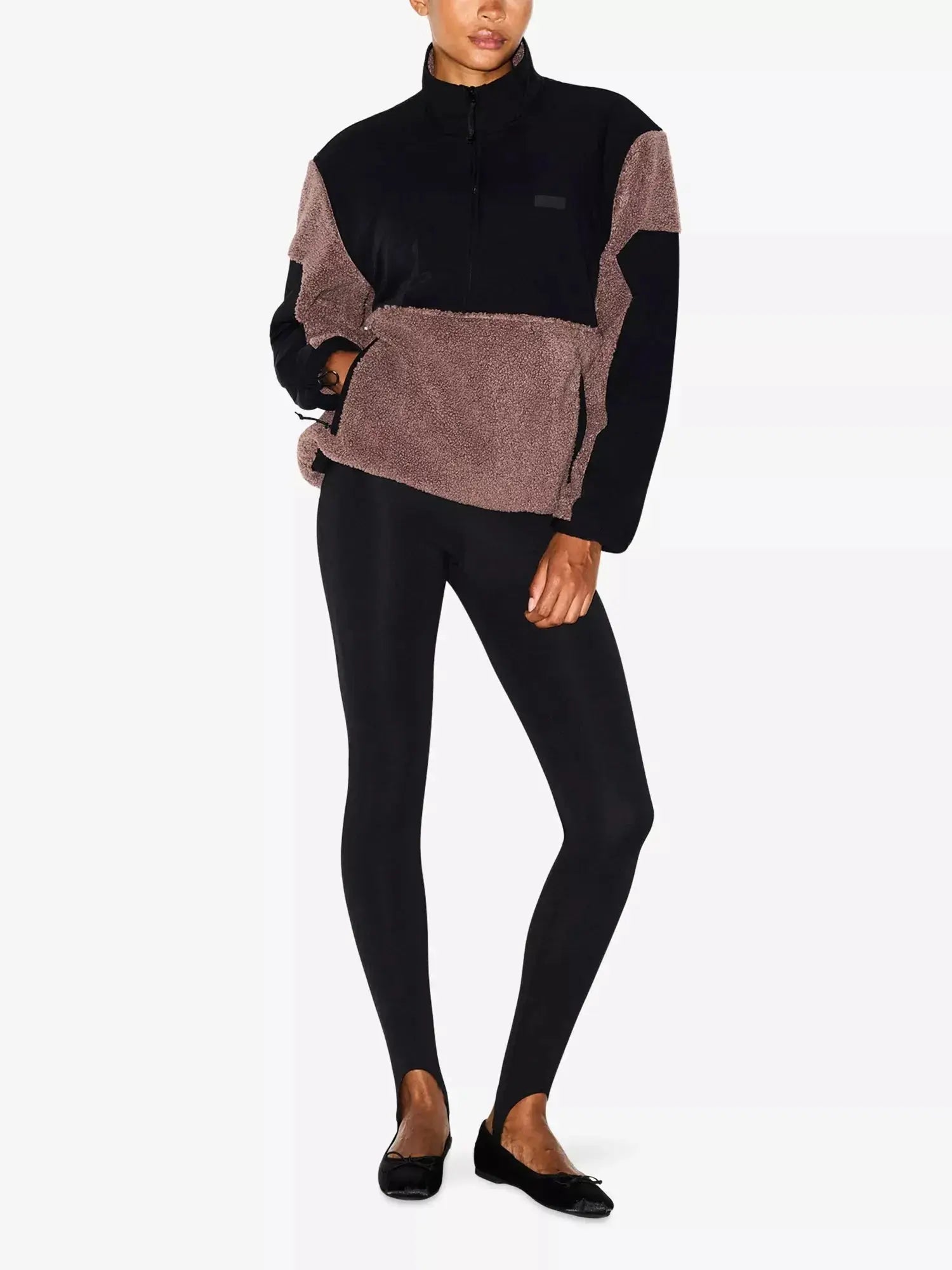 Women's Teddy Logo-Embellished Fleece Sweatshirt SKIMS