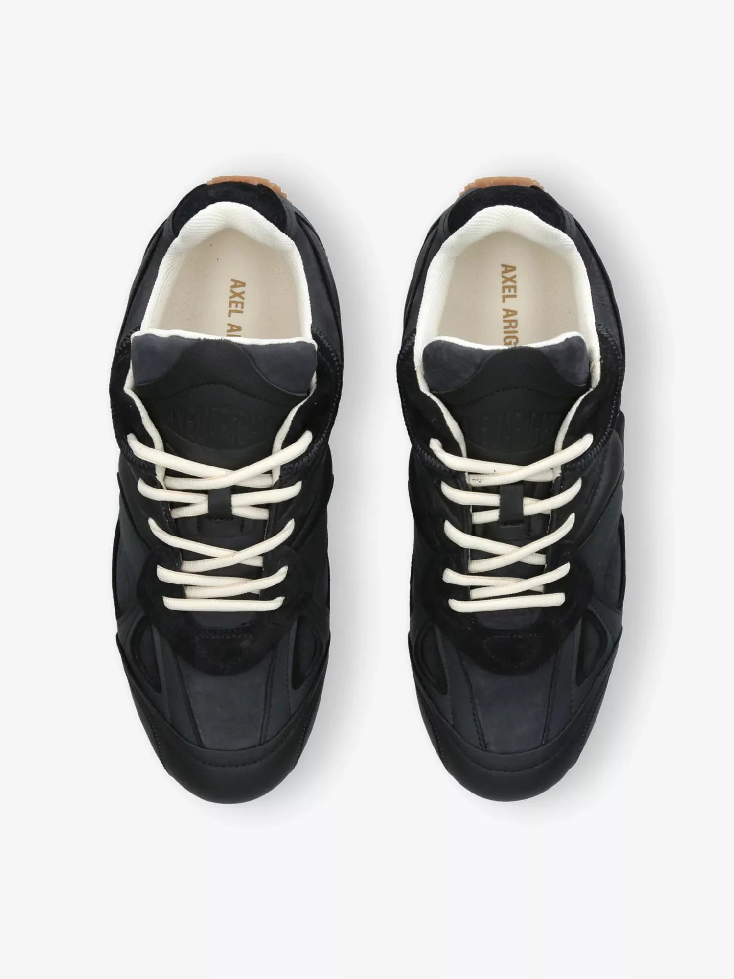 Men's Slow Runner Leather and Suede Trainers Axel Arigato