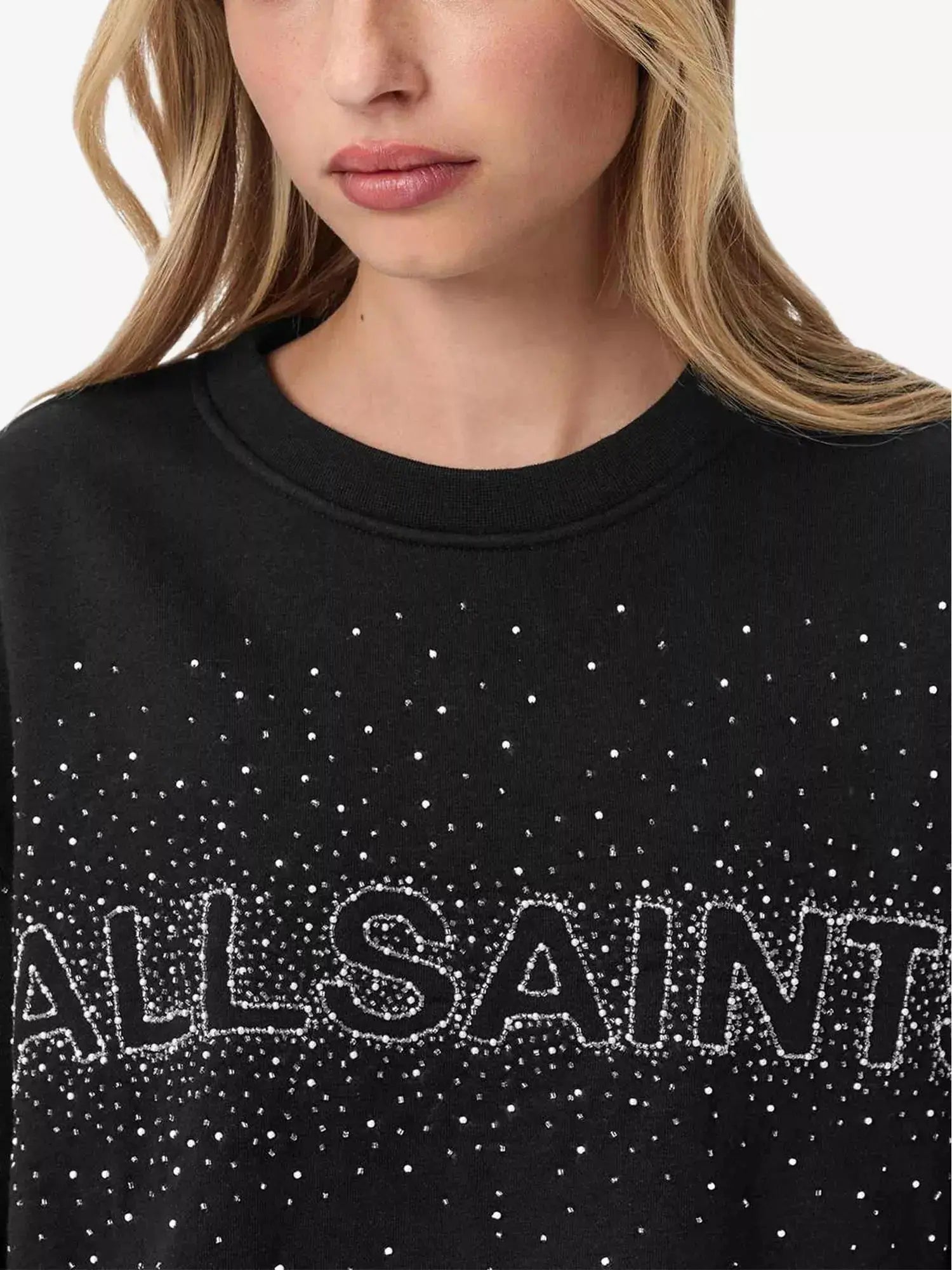 Women's Sprinkle Etta Logo-Print Relaxed-Fit Sweatshirt AllSaints
