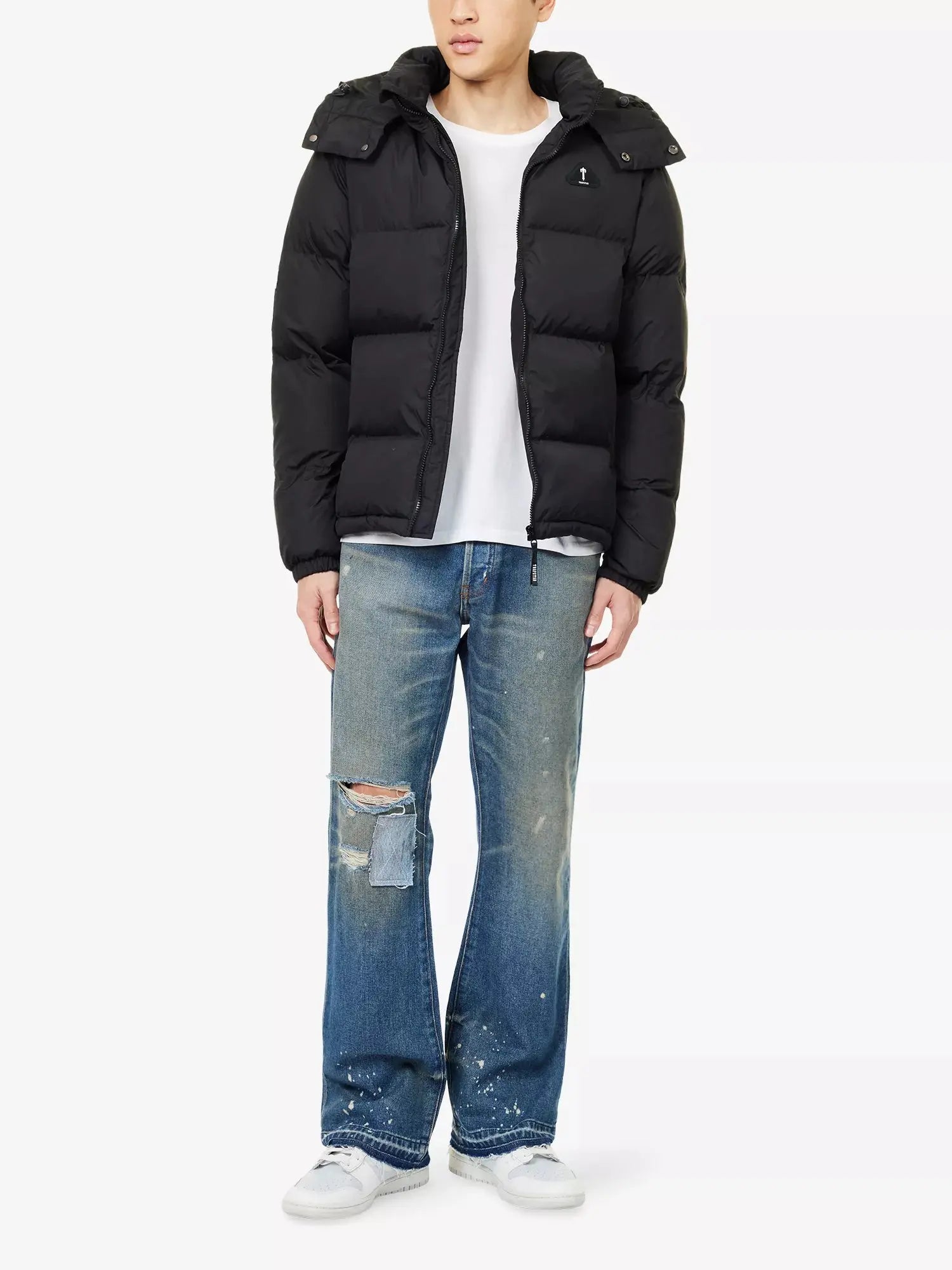 Men's Irongate Rubber Brand-Patch Shell Jacket Trapstar