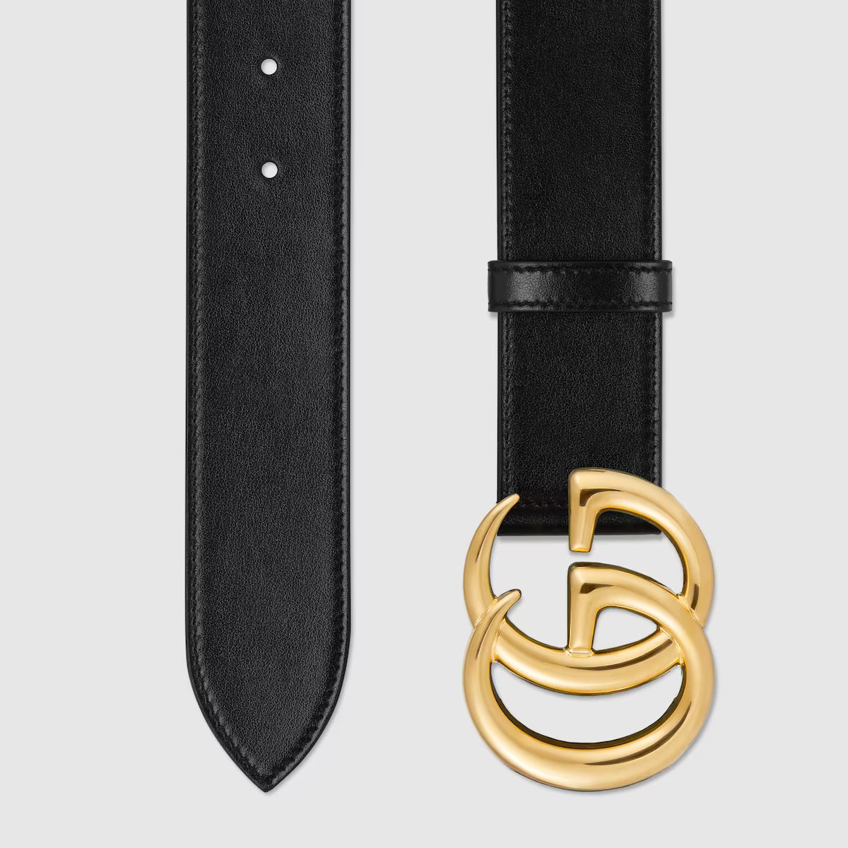 Men's GG Marmont wide belt with shiny buckle 4cm width Gucci