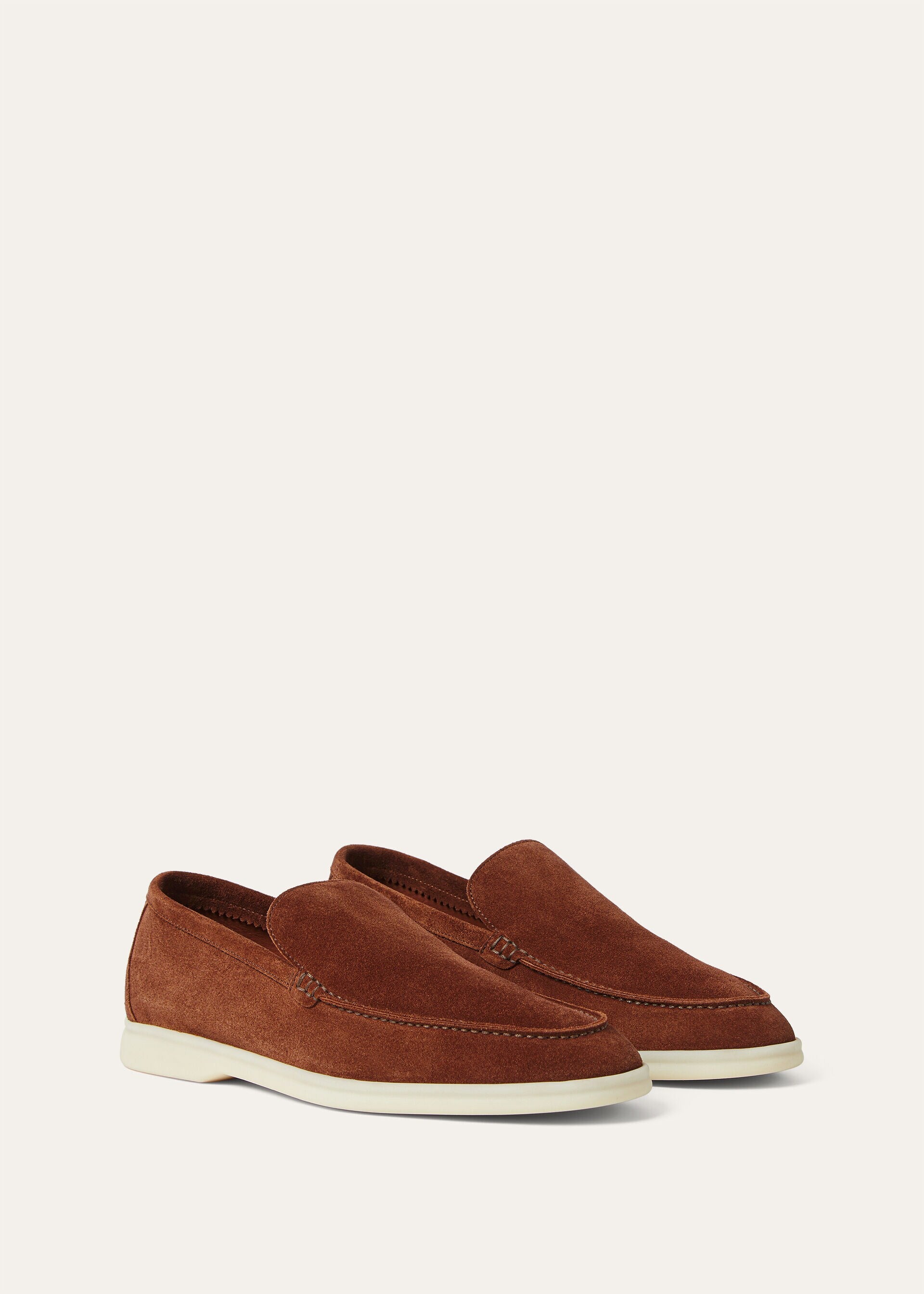 Men's Summer Walk Loafer Brown Whiskey Loro Piana