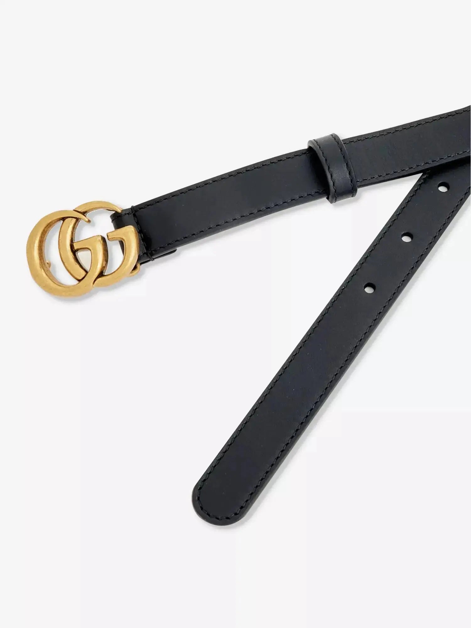 Women's Logo-buckle small leather belt Gucci