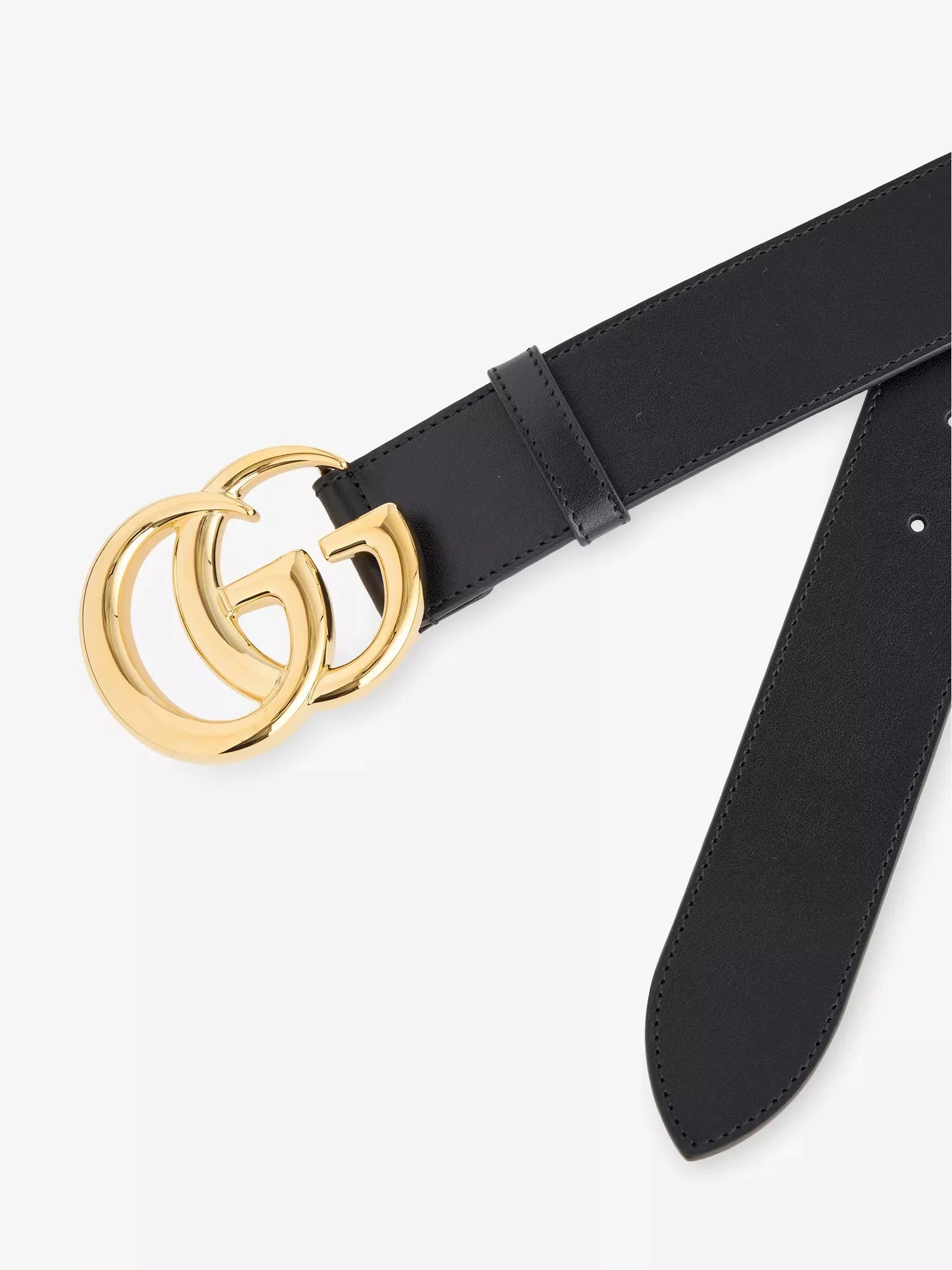 Men's Double G Leather Belt Gucci