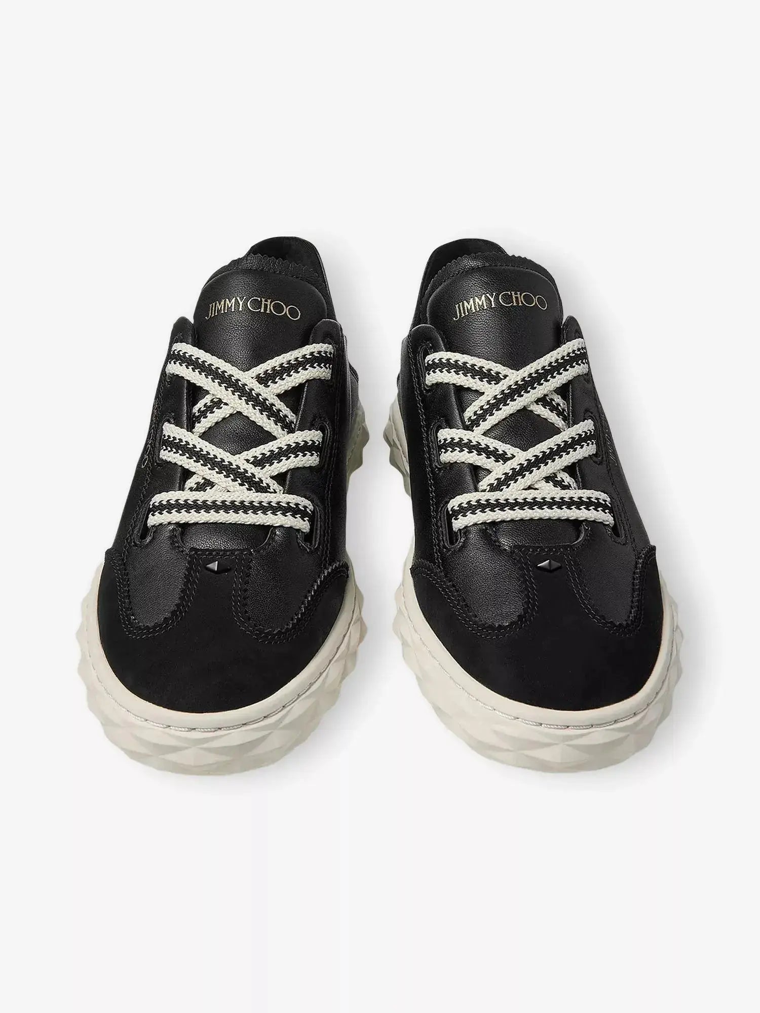 Women's Diamond Light Flex Leather Low-Top Trainers Jimmy Choo
