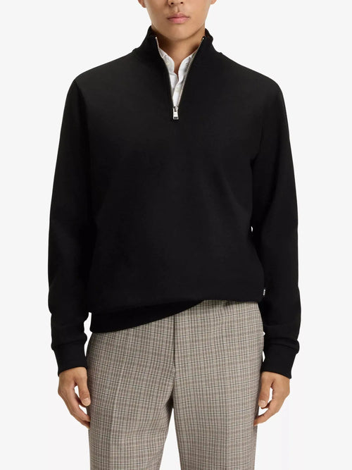 Men's High-Neck Long-Sleeves Cotton-Jersey Sweatshirt Boss