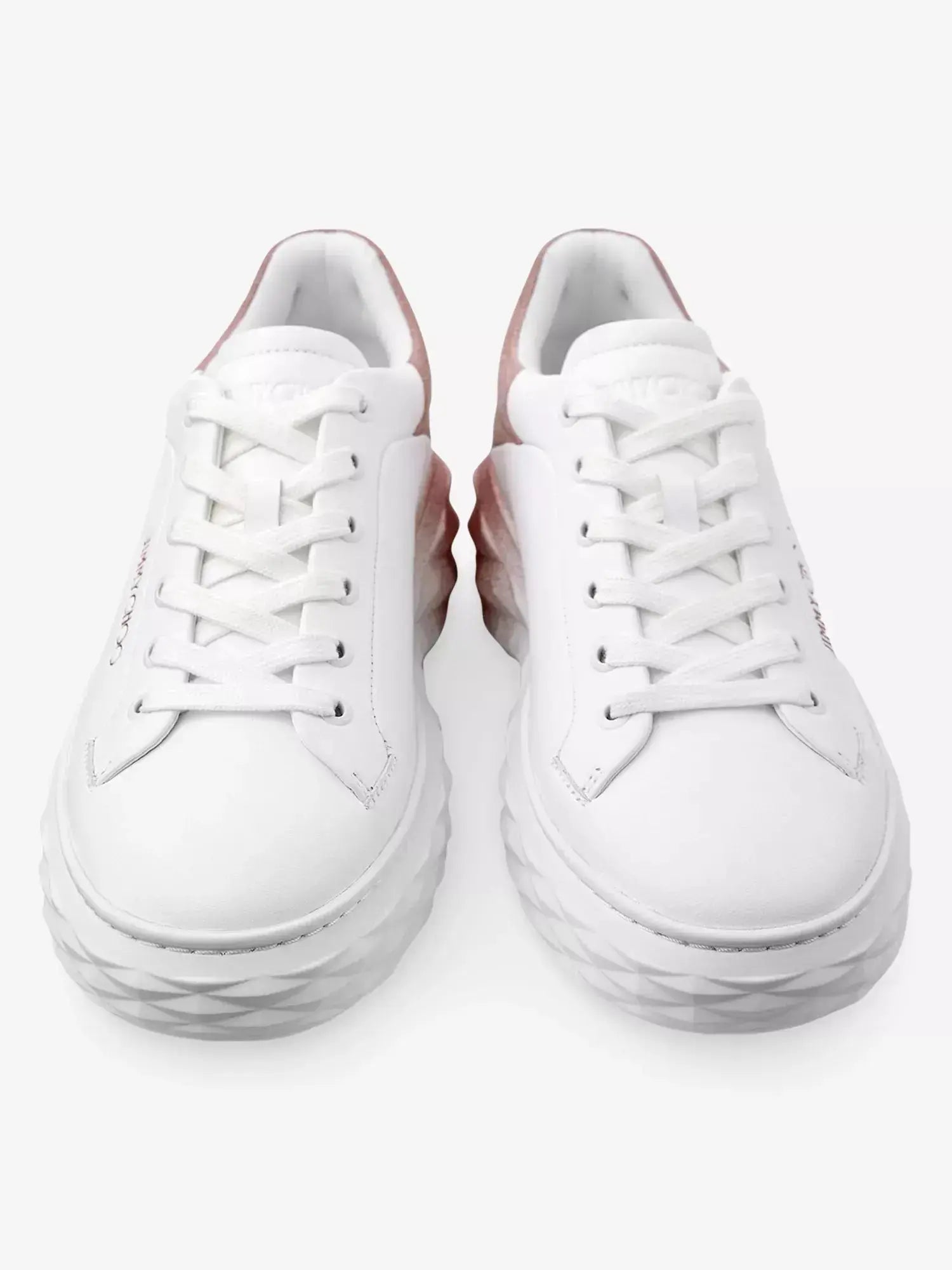 Women's Diamond Maxi F II Leather Trainers Jimmy Choo