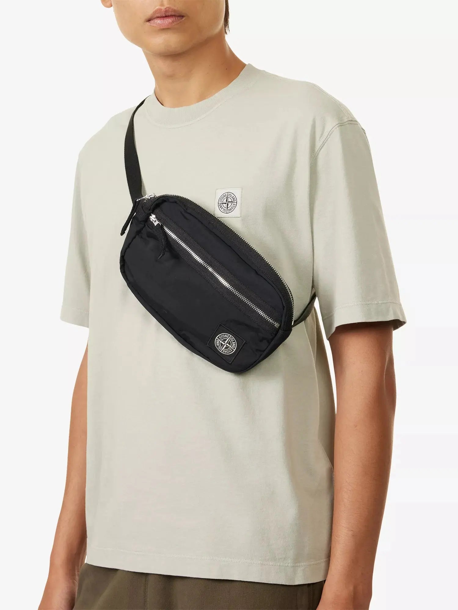 Men's Brand-Patch Shell Belt Bag Stone Island