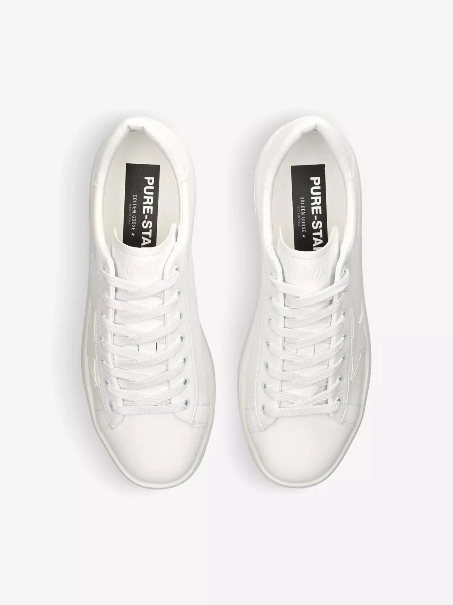 Men's Pure Star star-embroidered faux-leather low-top trainers Golden Goose