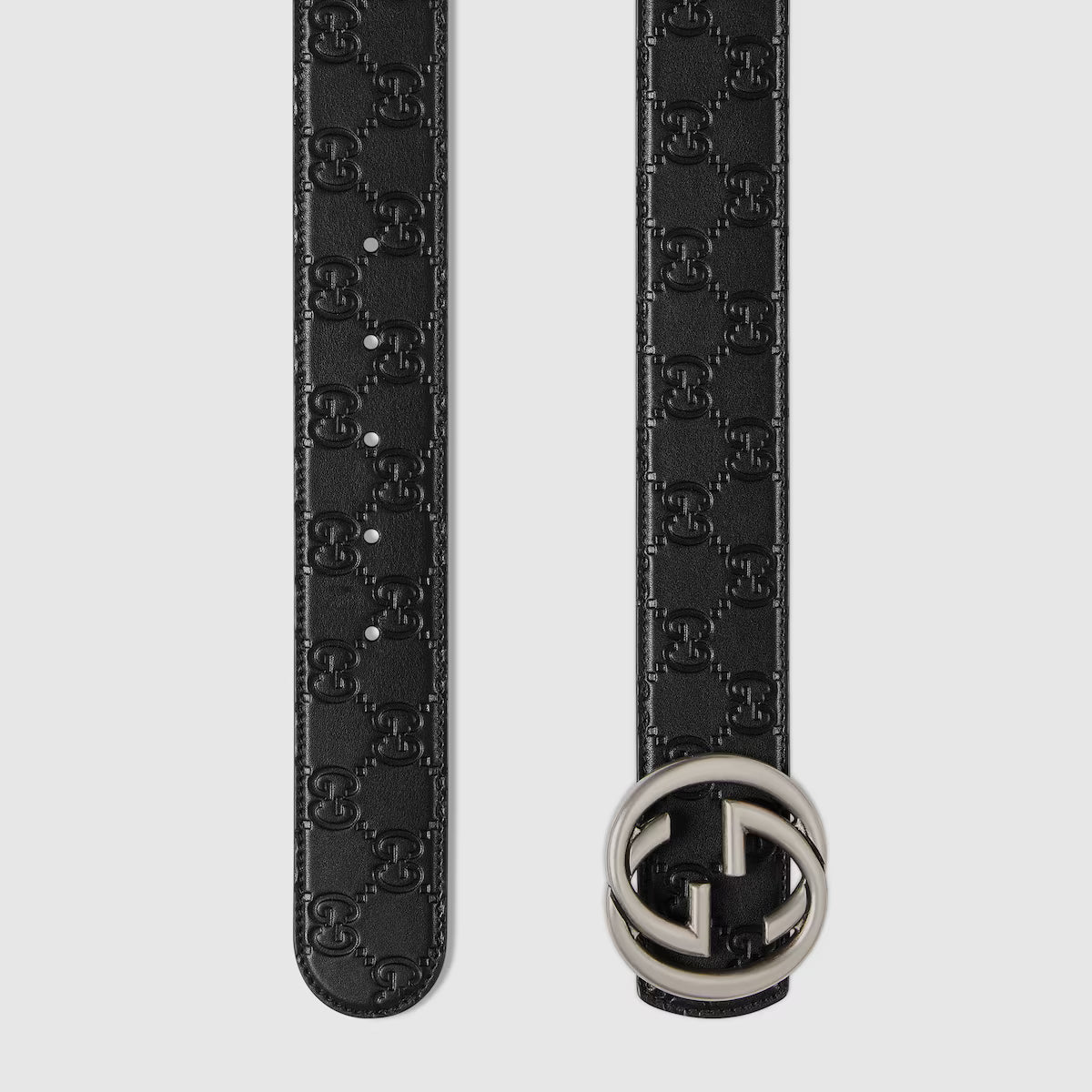 Men's Reversible belt with Interlocking G buckle 4cm width Gucci
