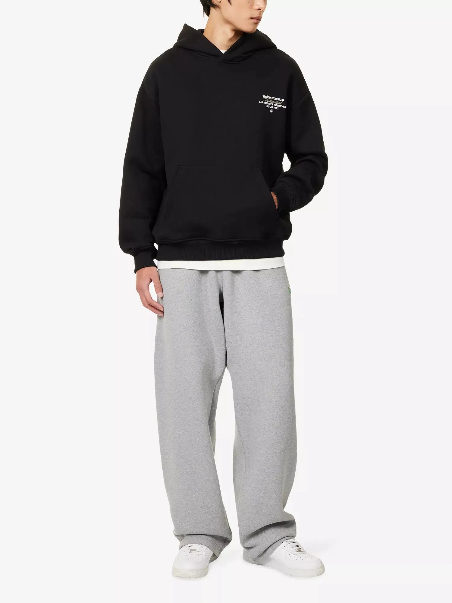 Men's Graphic-Print Long-Sleeve Cotton Hoody The Couture Club