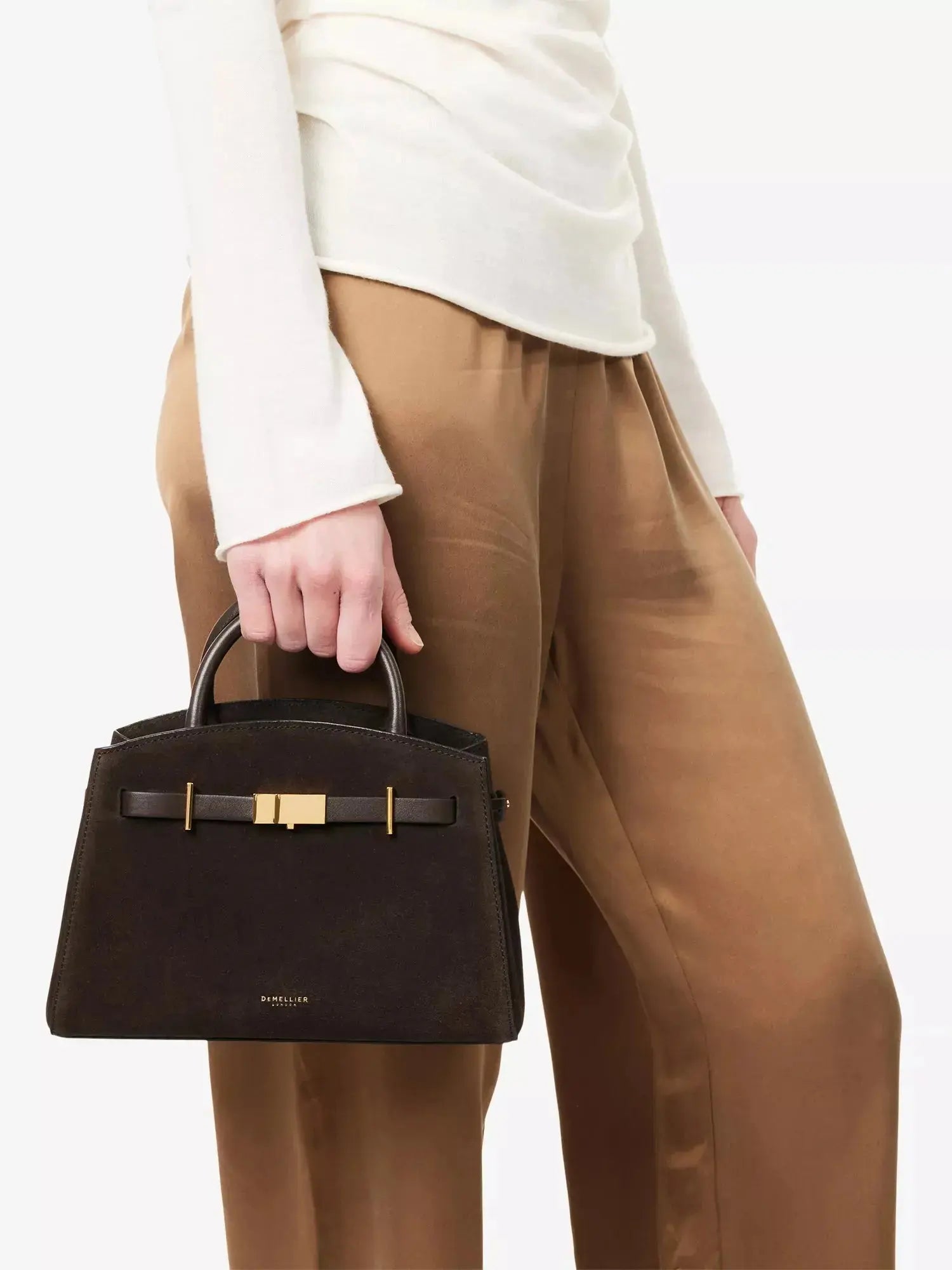 Women's The Small Hudson Suede Tote Bag DeMellier