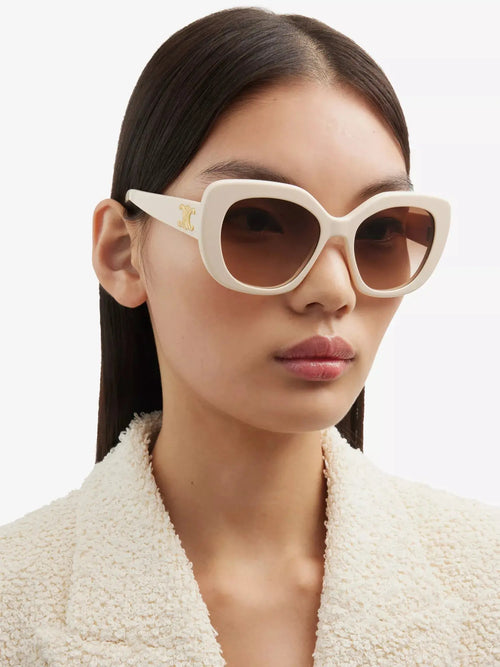 Women's CL000366 CL40226U butterfly-frame acetate sunglasses CELINE