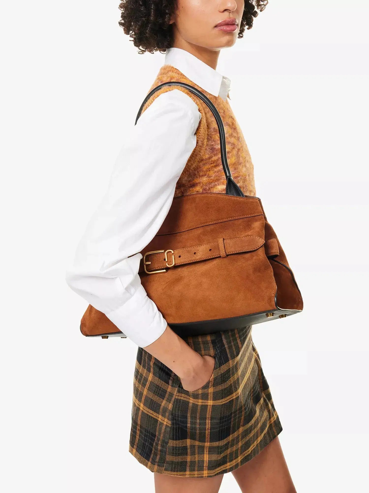Women's Dakota Suede Satchel Bag Marc Jacobs