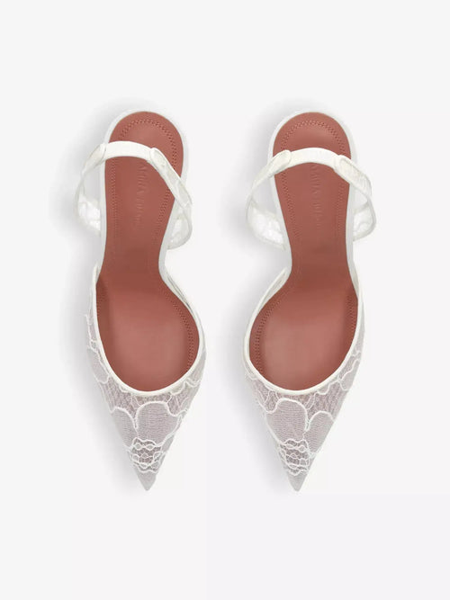 Women's Holli 95 sling-back lace heeled courts Amina Muaddi
