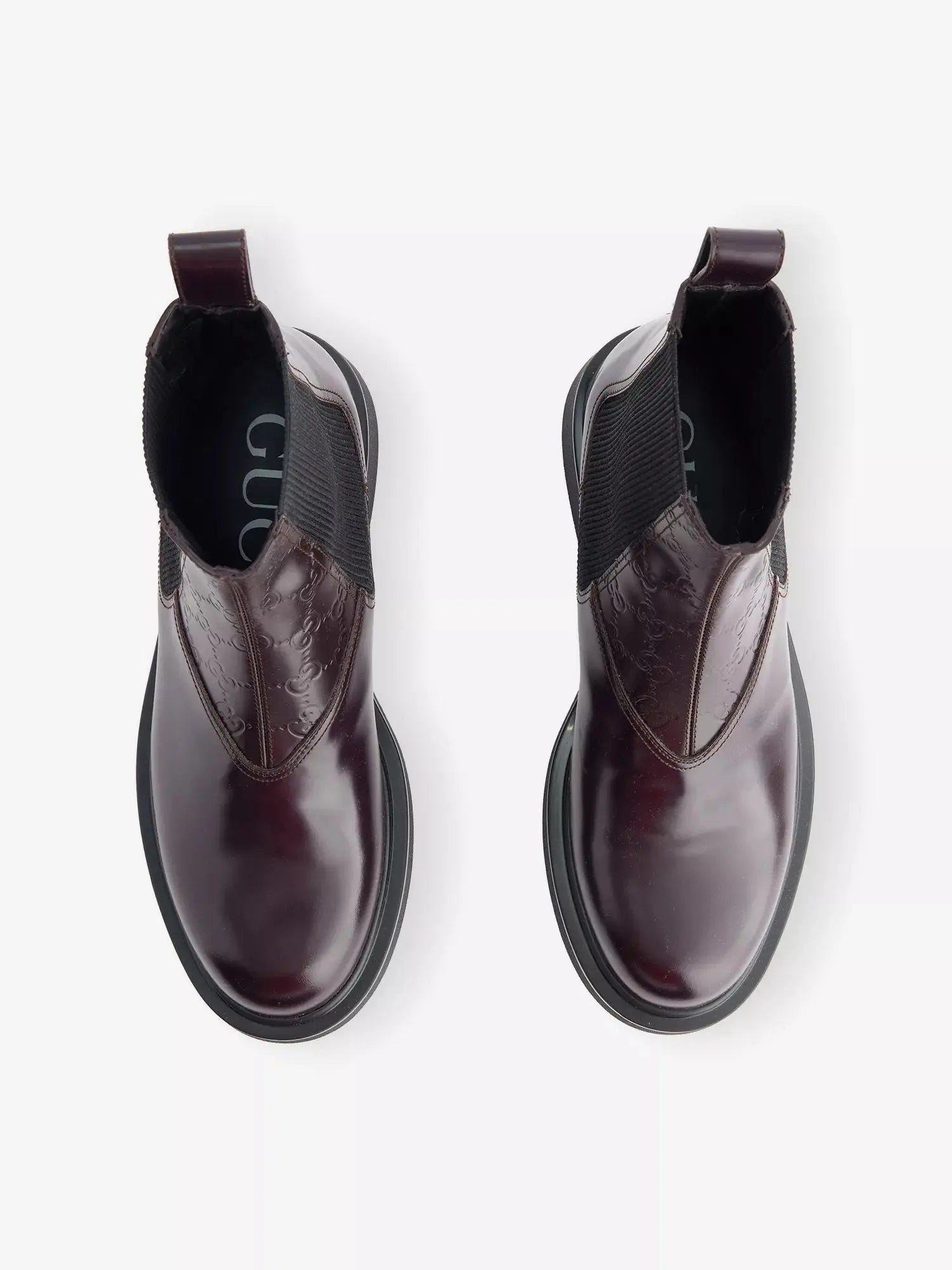 Men's Enki Monogram Leather Ankle Boots Gucci