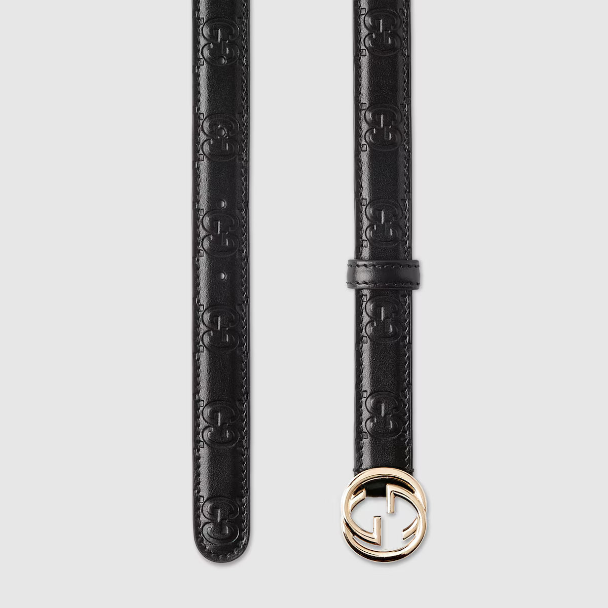 Women's Belt with Interlocking G buckle 2cm width Gucci