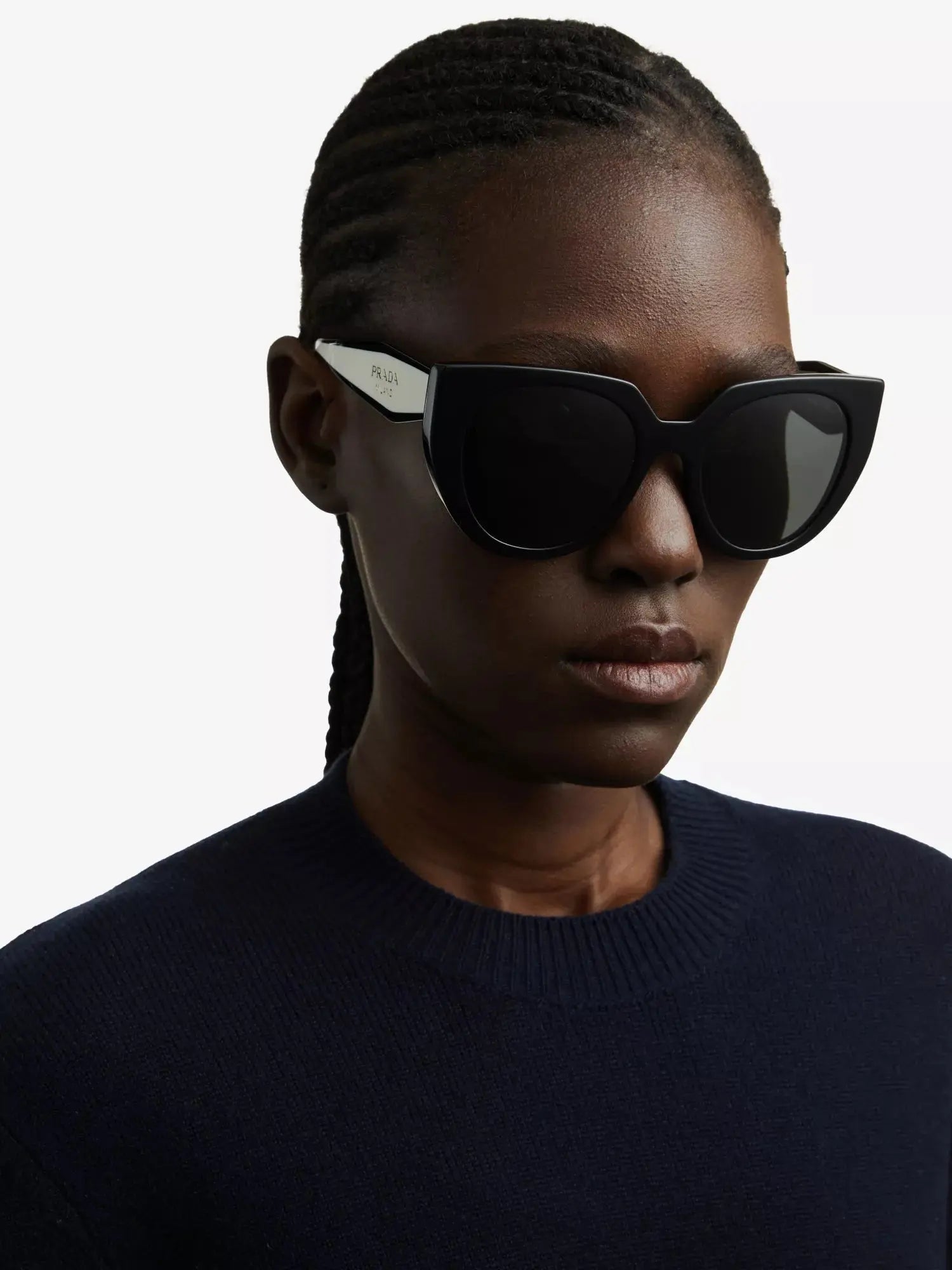Women's PR14WS cat eye-frame acetate sunglasses Prada