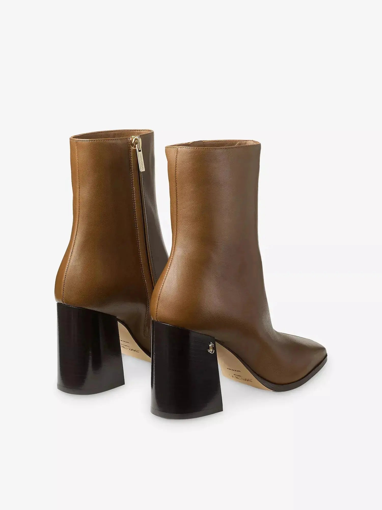 Women's Bryelle 85 Leather Heeled Ankle Boots Jimmy Choo