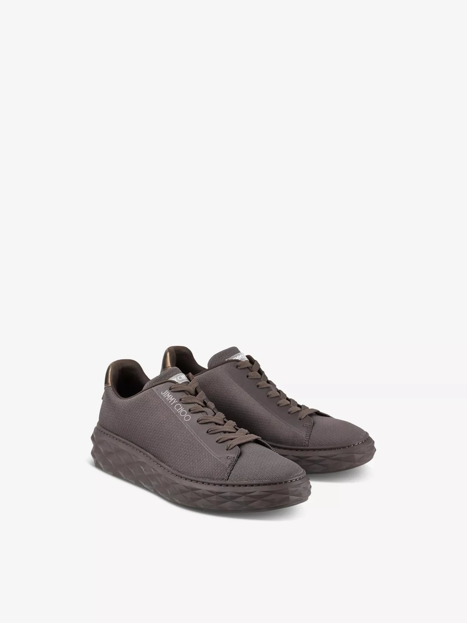 Men's Diamond Light Maxi Logo-Embroidered Knitted Low-Top Trainers Jimmy Choo