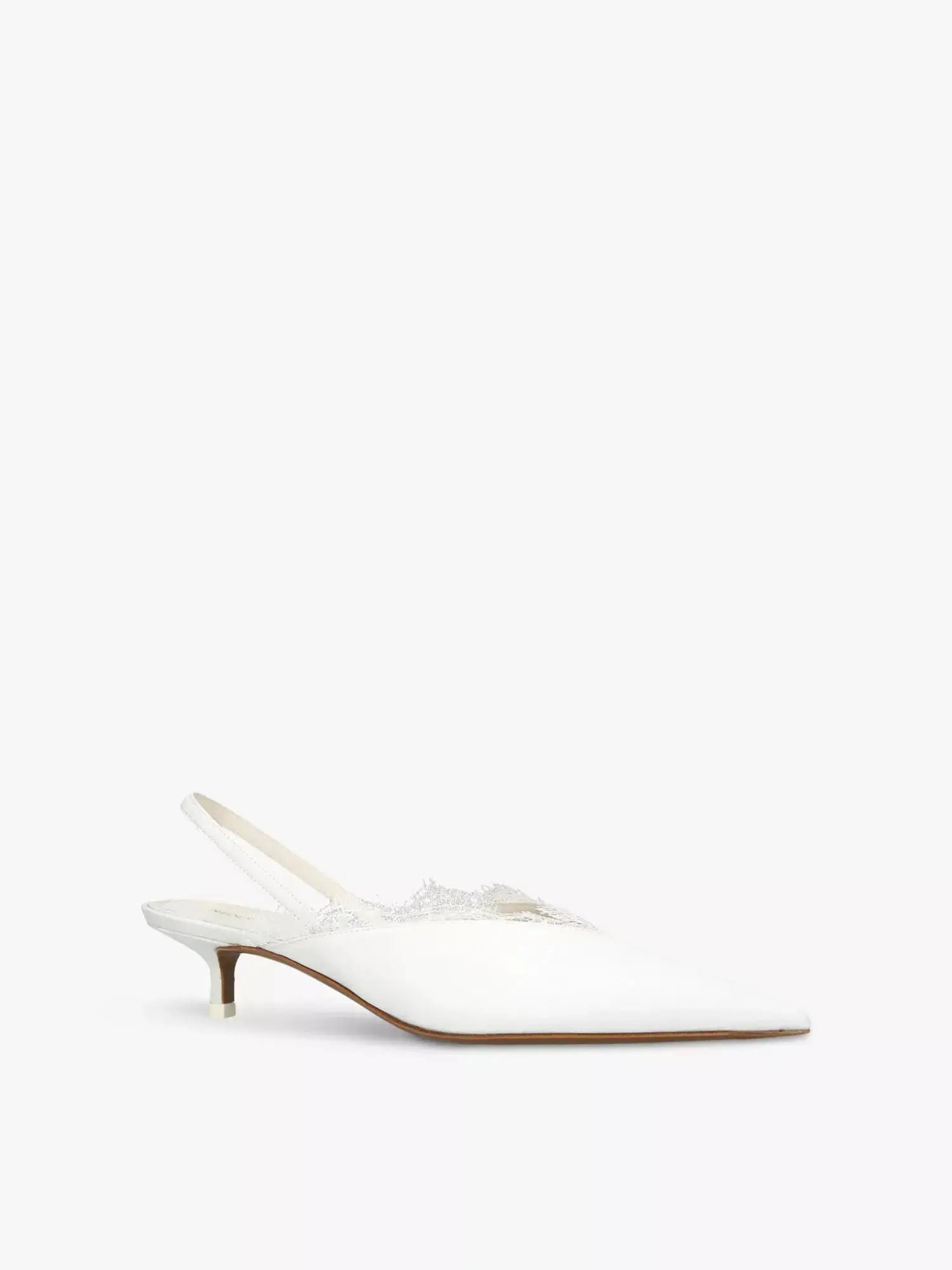Women's Irena Sling 80 lace-trim satin heeled mules Neous