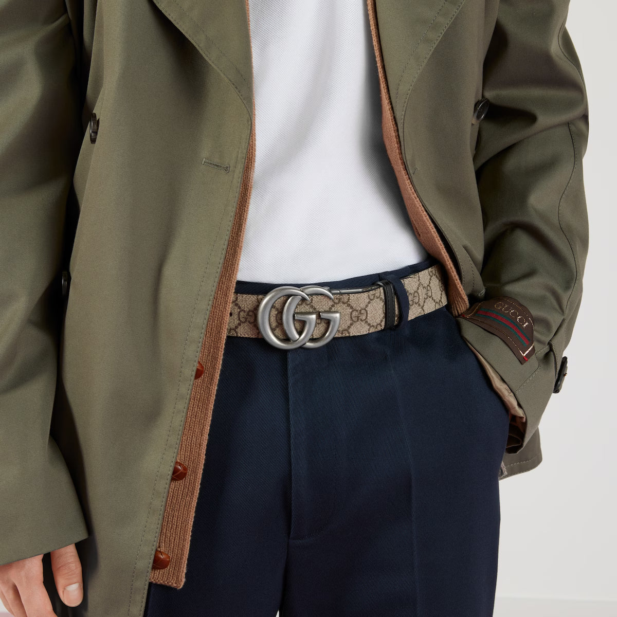 Men's GG Marmont reversible belt 3.7cm width Gucci