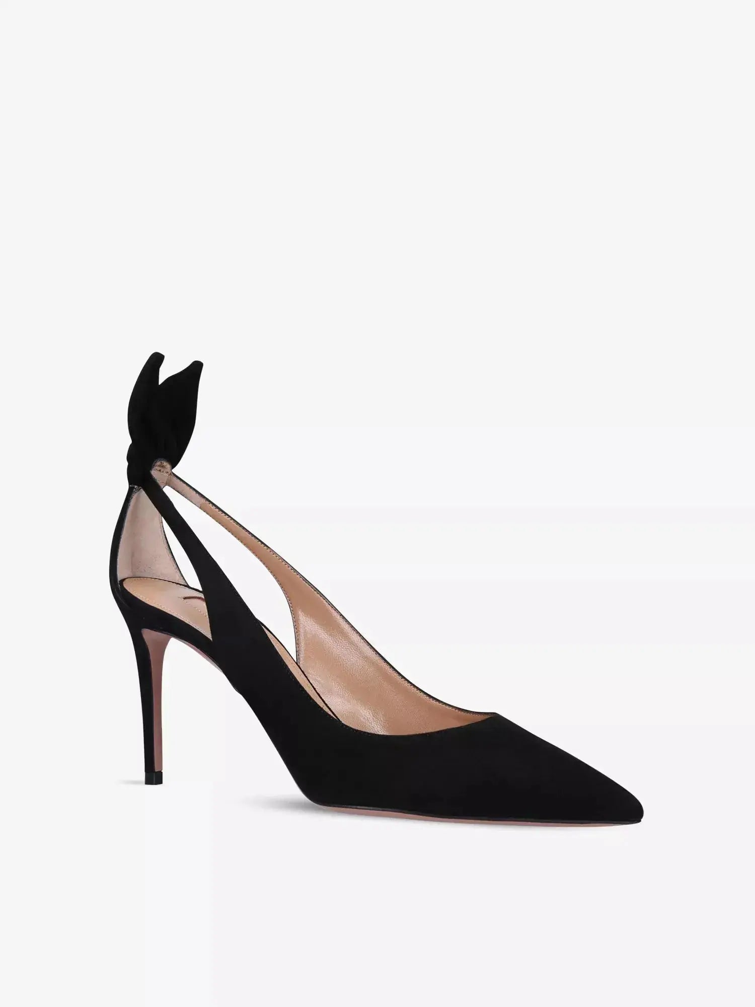Women's Bow Tie suede heeled pumps Aquazzura