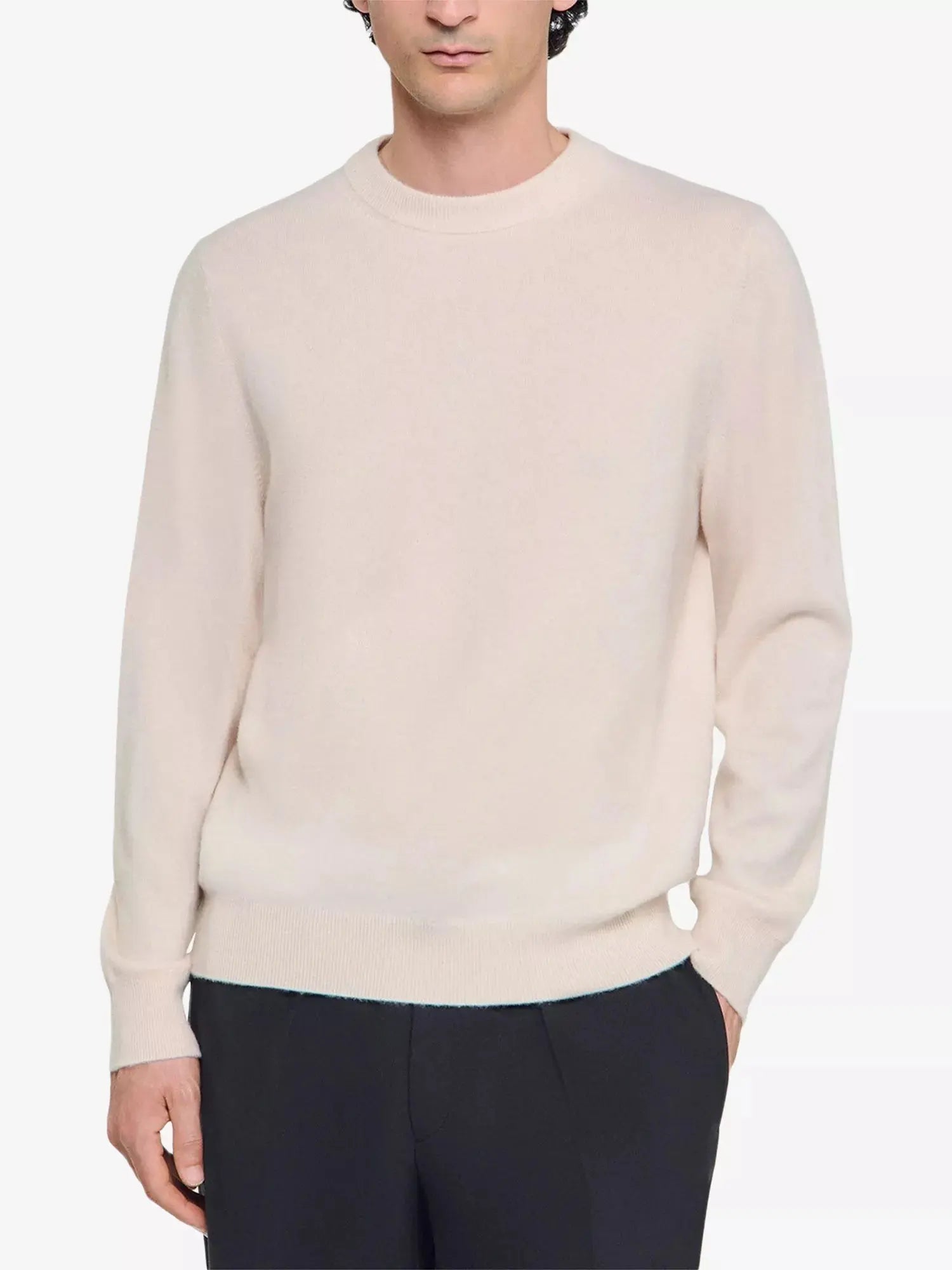 Men's Long-sleeve crewneck cashmere jumper Sandro