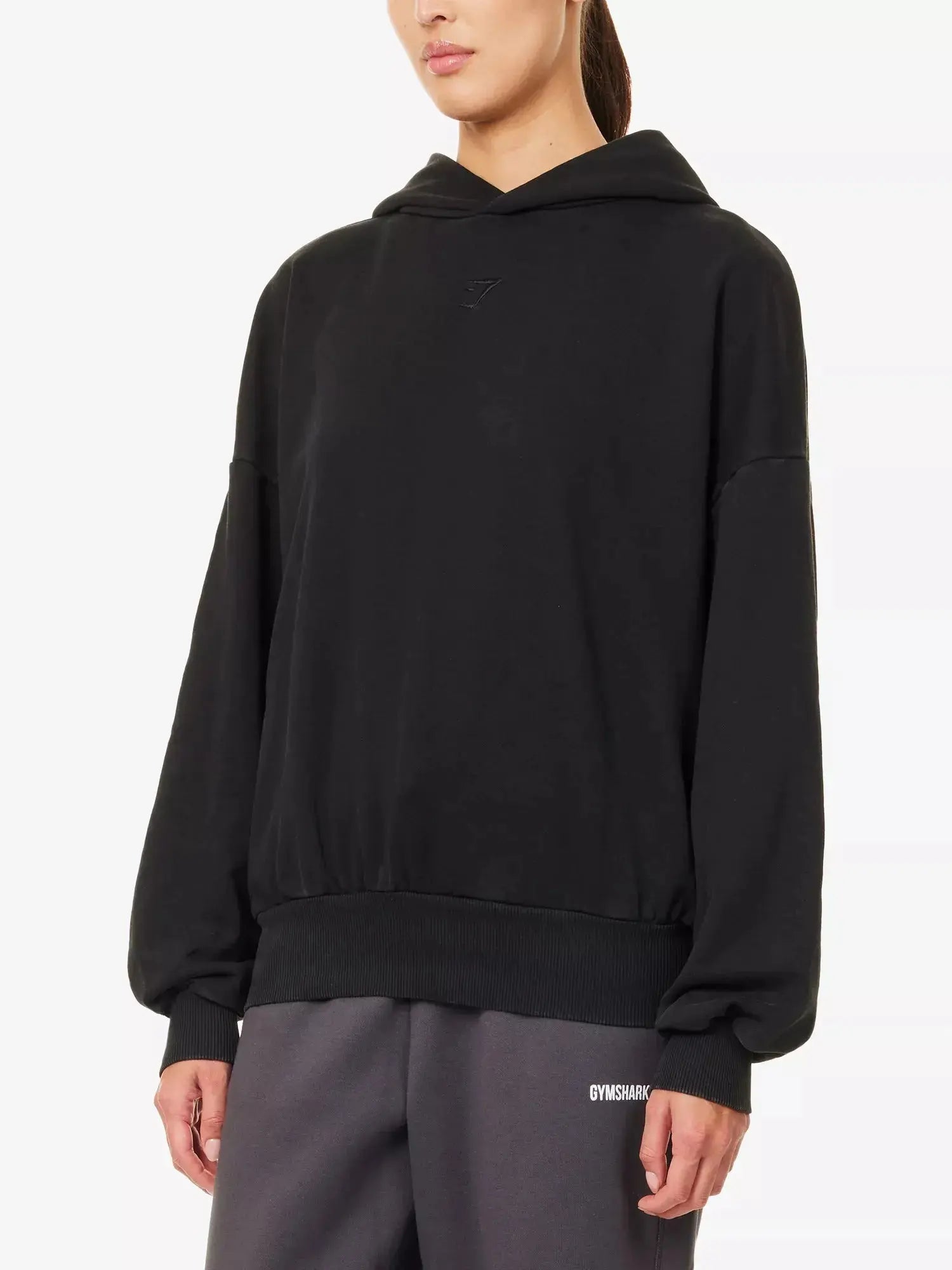 Women's Power Washed Oversized Cotton-Jersey Hoody Gymshark