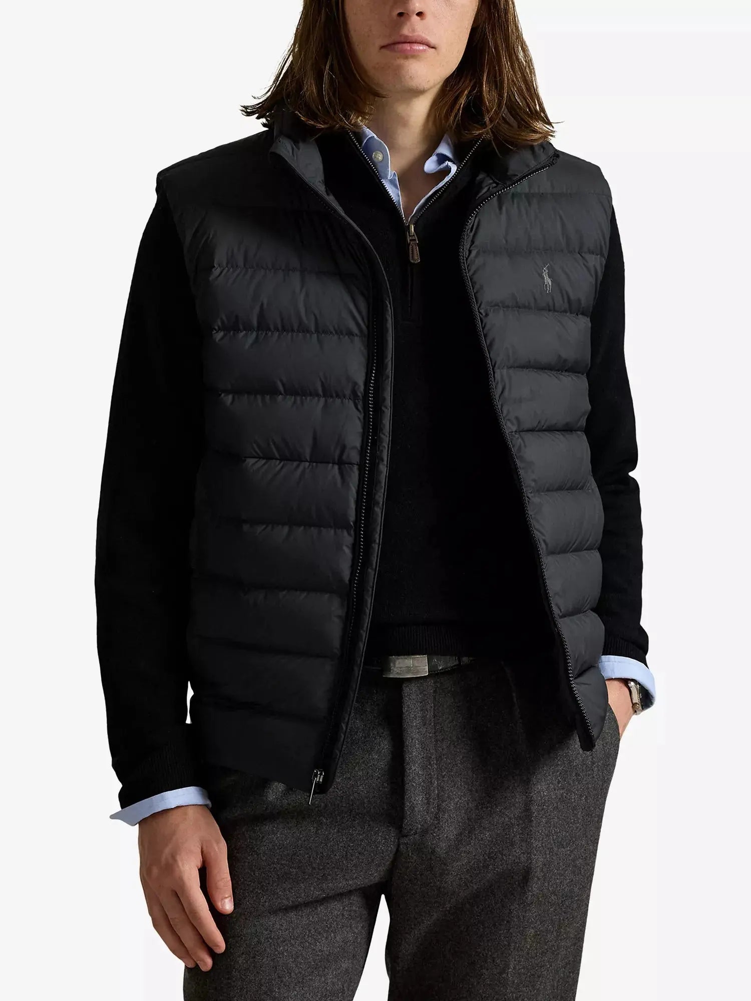Men's Embroidered-Logo Insulated Shell Gilet Polo Ralph Lauren