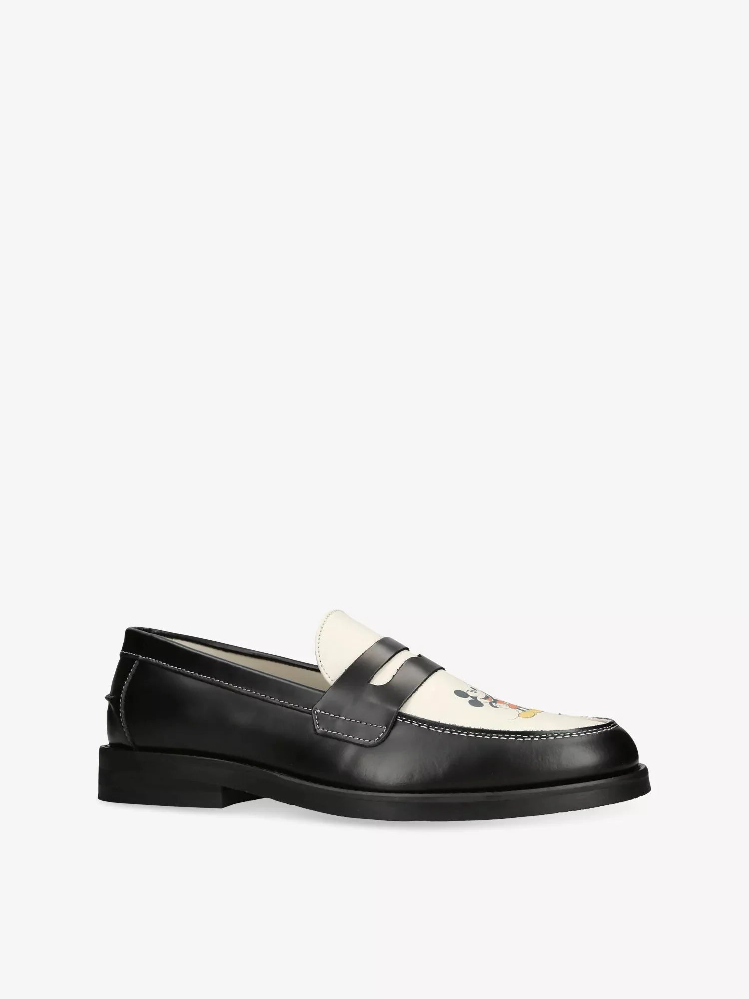 Men's Disney Micky Mouse Wilde Kiss Leather Loafers Duke & Dexter