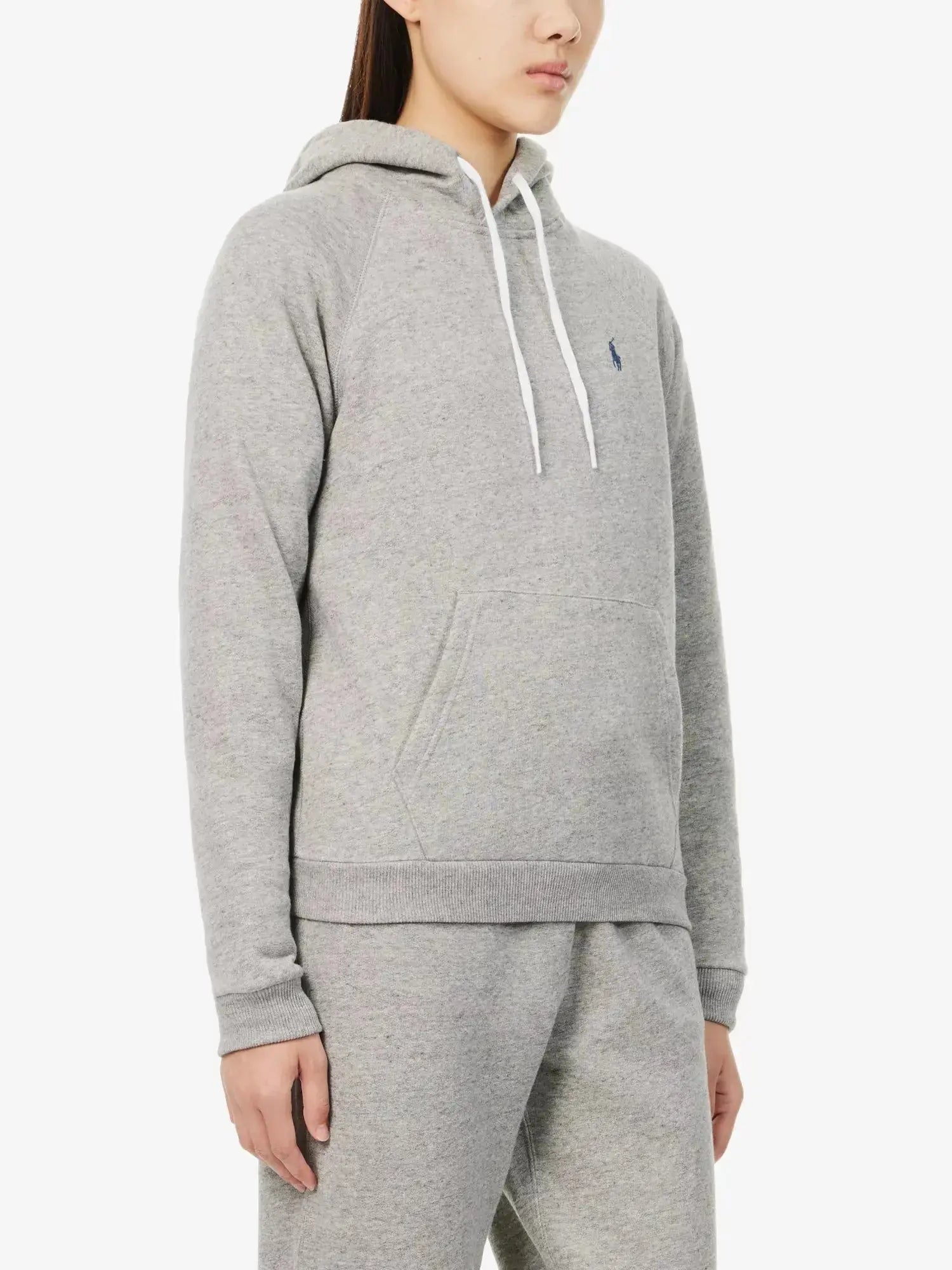 Women's Logo-embroidery fleece-lined cotton-blend jersey hoody Polo Ralph Lauren