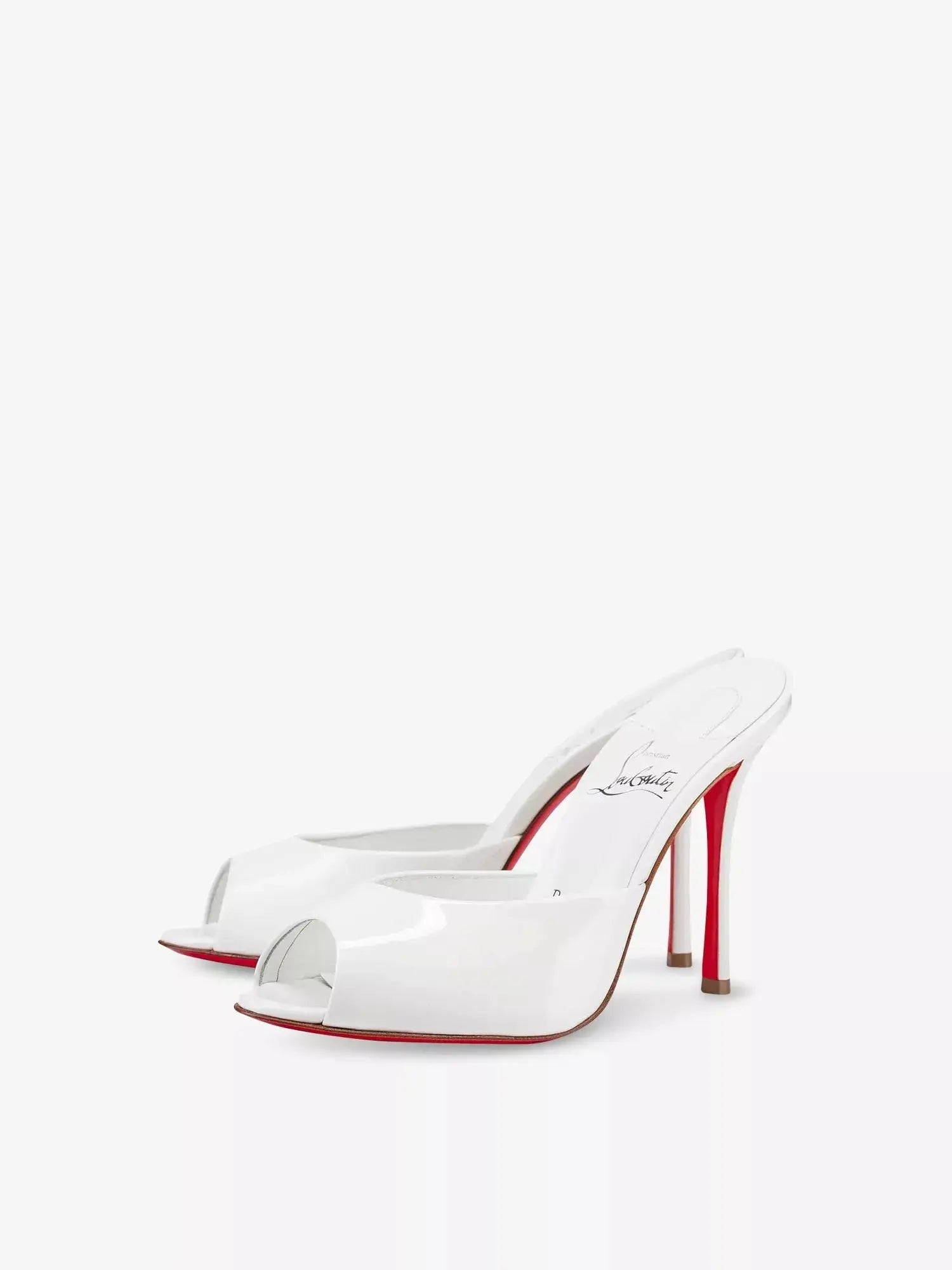 Women's Me Dolly 100 Patent Leather Heeled Mules Christian Louboutin
