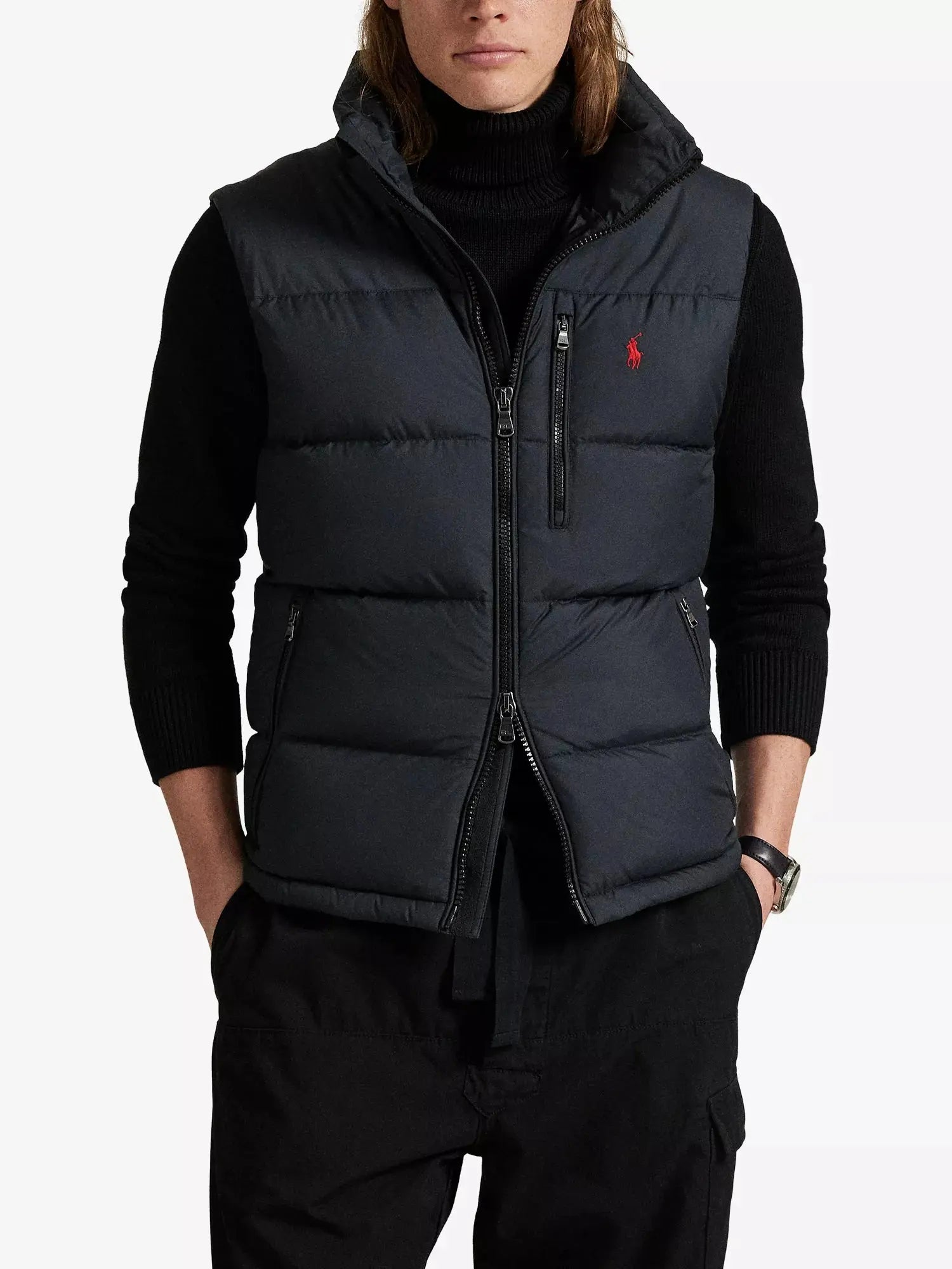 Men's Brand-Embroidered Padded Shell Gilet Polo Ralph Lauren