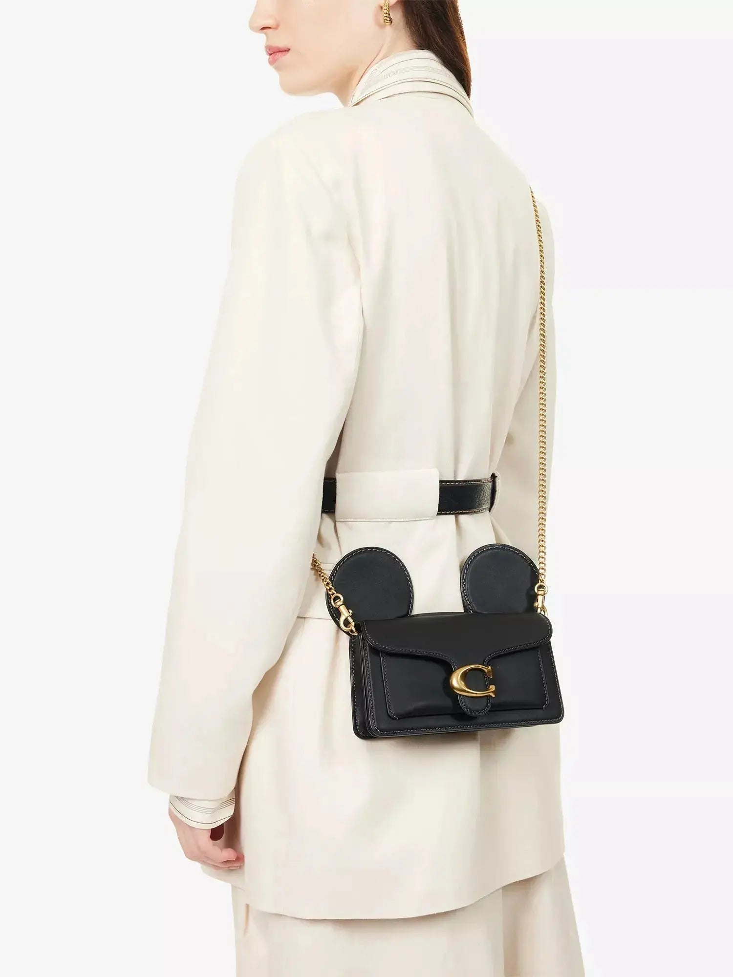 Women's Disney x Coach Mickey Tabby Leather Cross Body Bag Disney x Coach