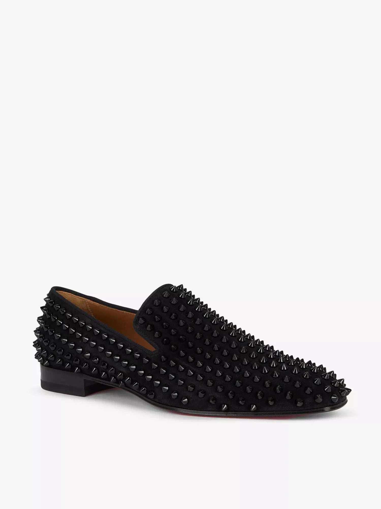 Men's Dandelion spikes flat veau velour loafers Christian Louboutin