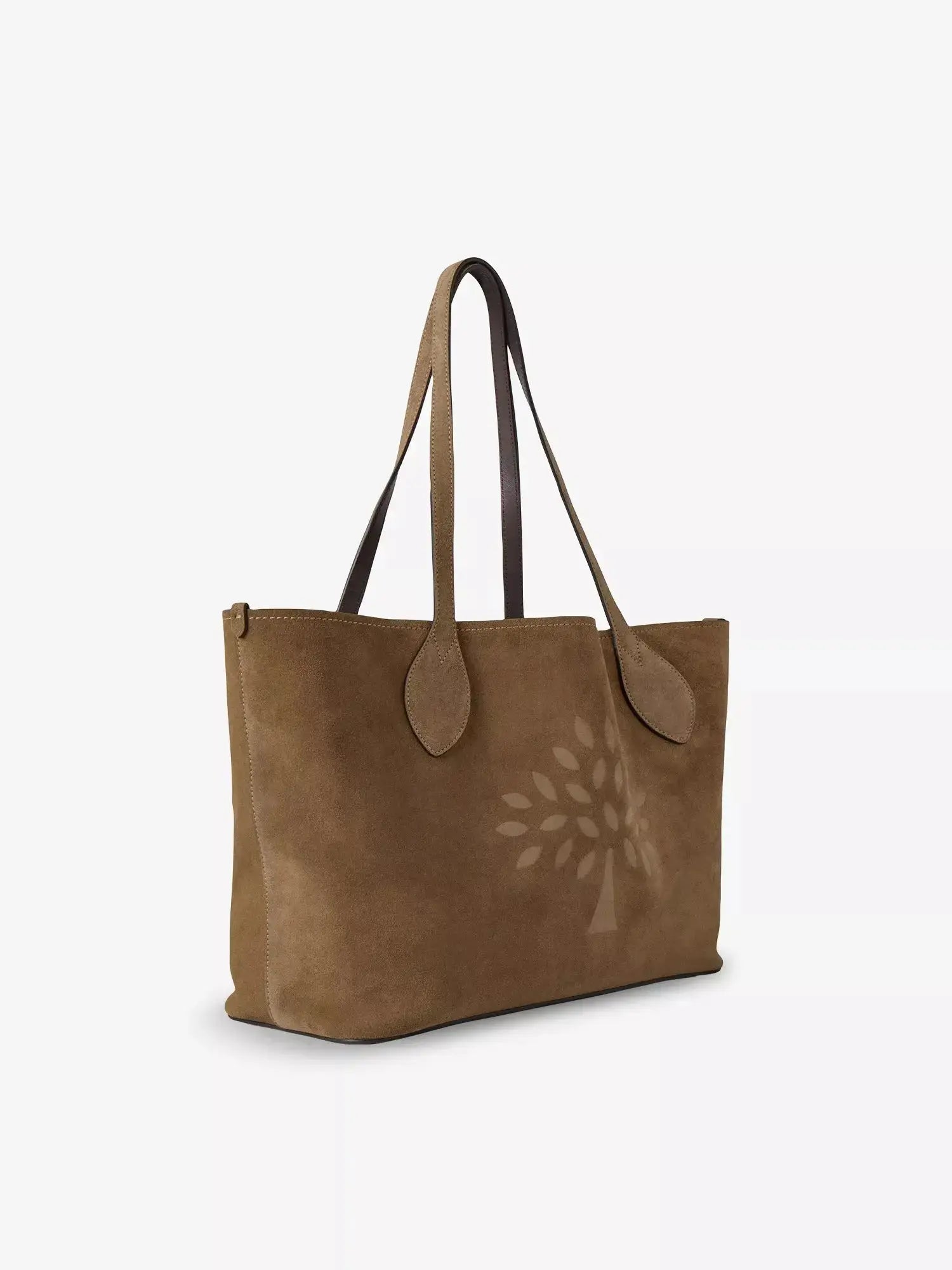Women's Small Tree Suede Tote Bag Mulberry