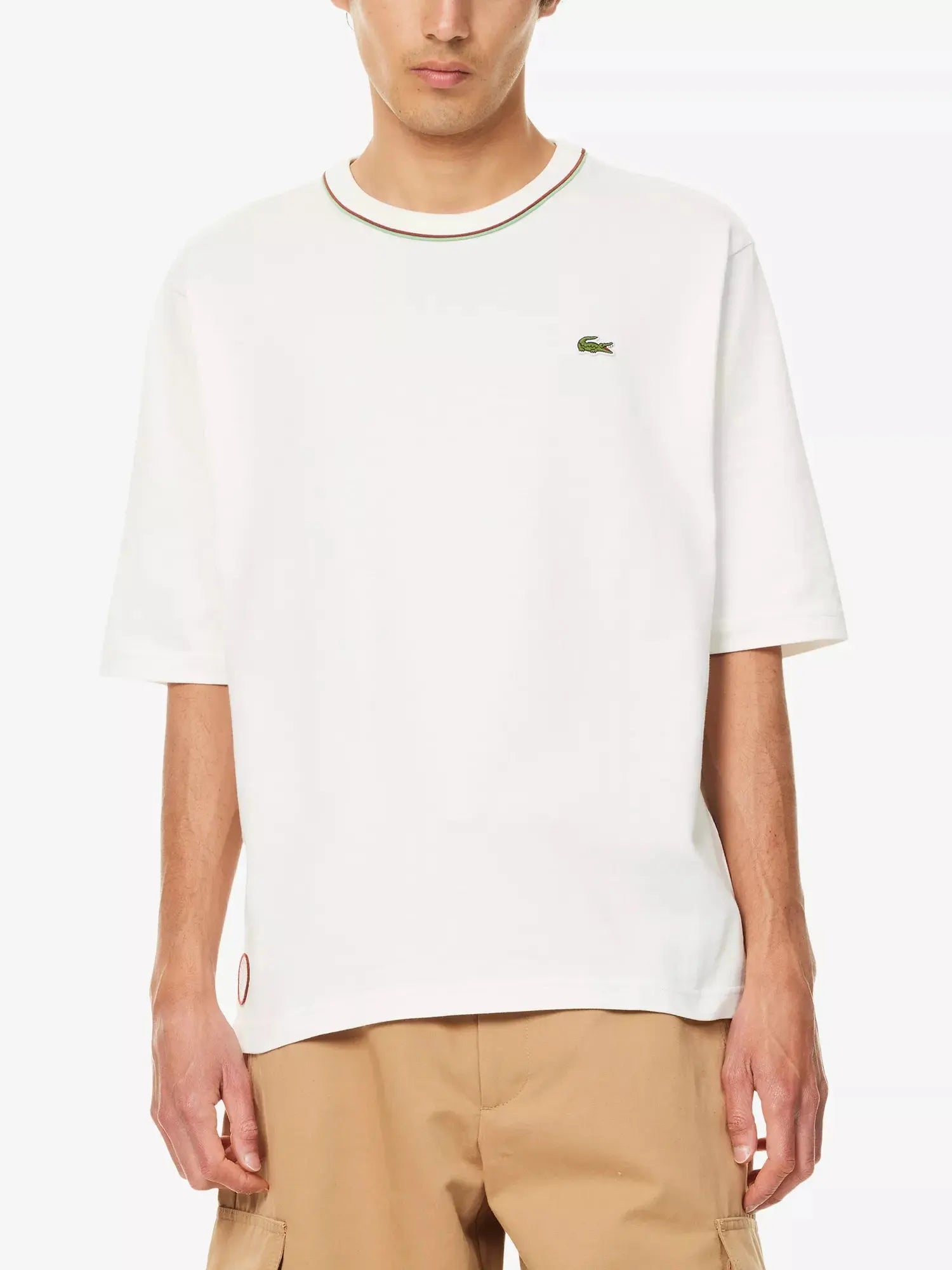 Men's Lacoste x Roland-Garros Graphic-Print Crewneck Cotton-Jersey T-Shirt Lacoste