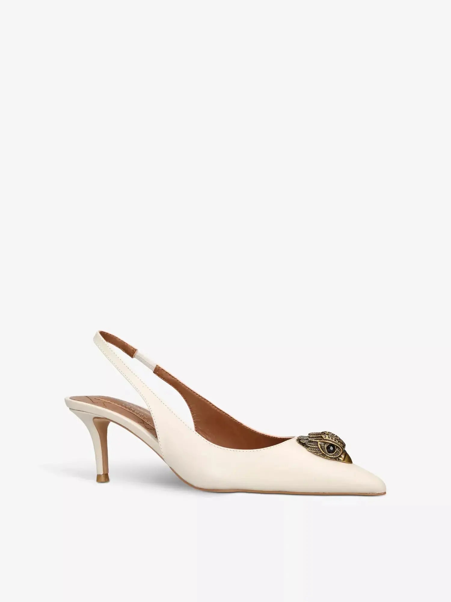 Women's Belgravia eagle-embellished leather heeled slingbacks Kurt Geiger London